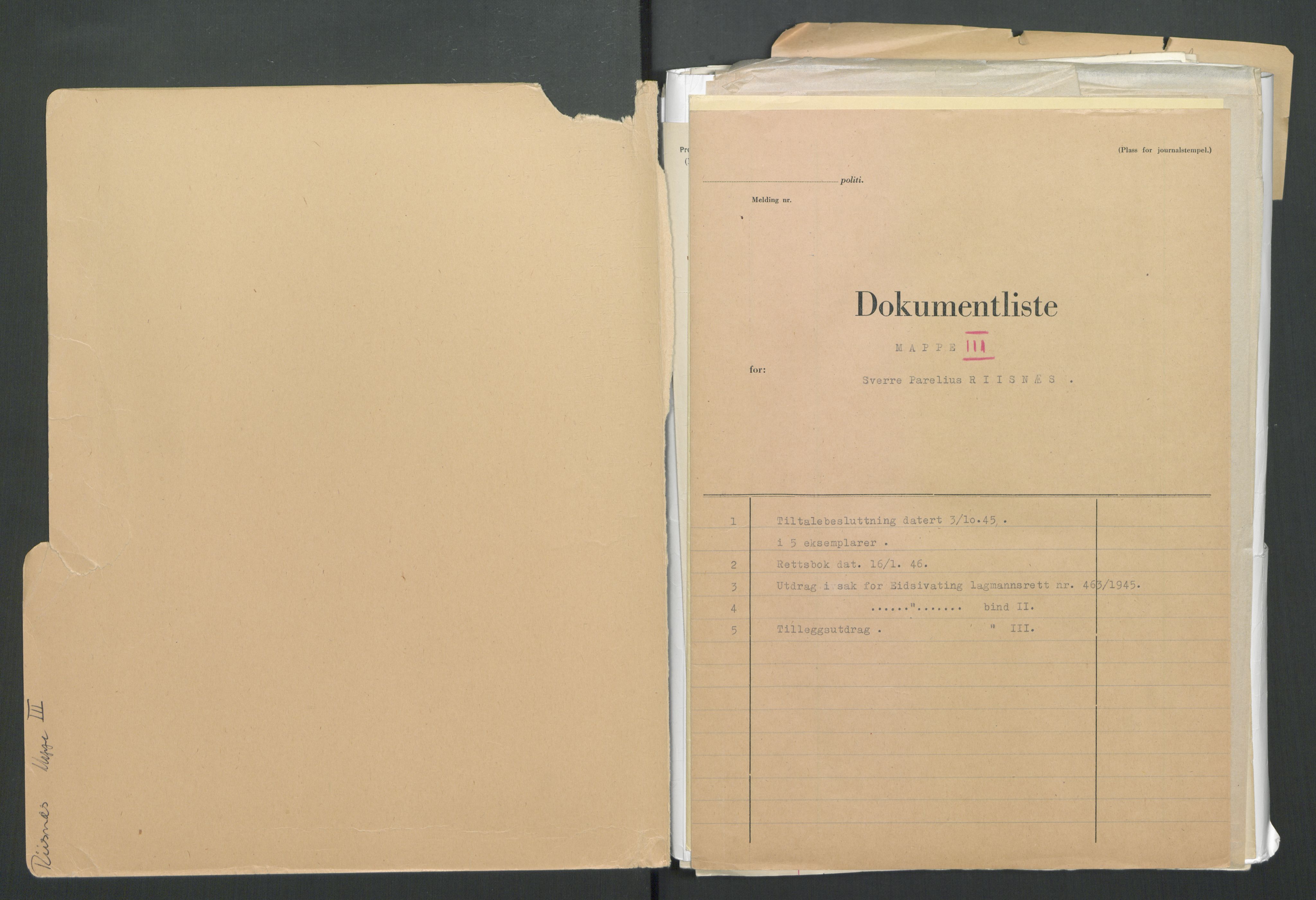 Landssvikarkivet, Oslo politikammer, RA/S-3138-01/D/Di/L0001: Anr. 1559, 1945-1947, p. 1204