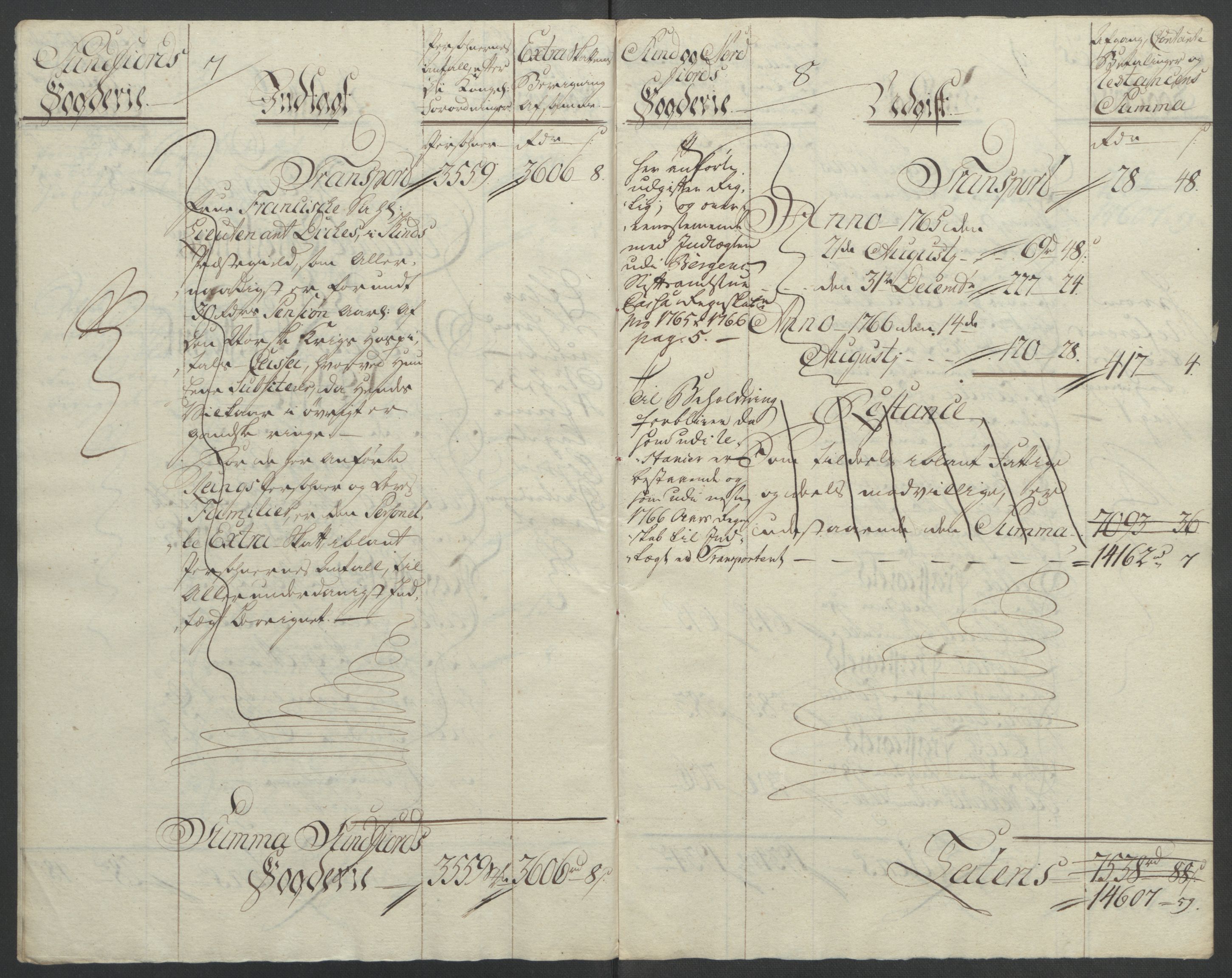 Rentekammeret inntil 1814, Reviderte regnskaper, Fogderegnskap, AV/RA-EA-4092/R53/L3550: Ekstraskatten Sunn- og Nordfjord, 1762-1771, p. 140