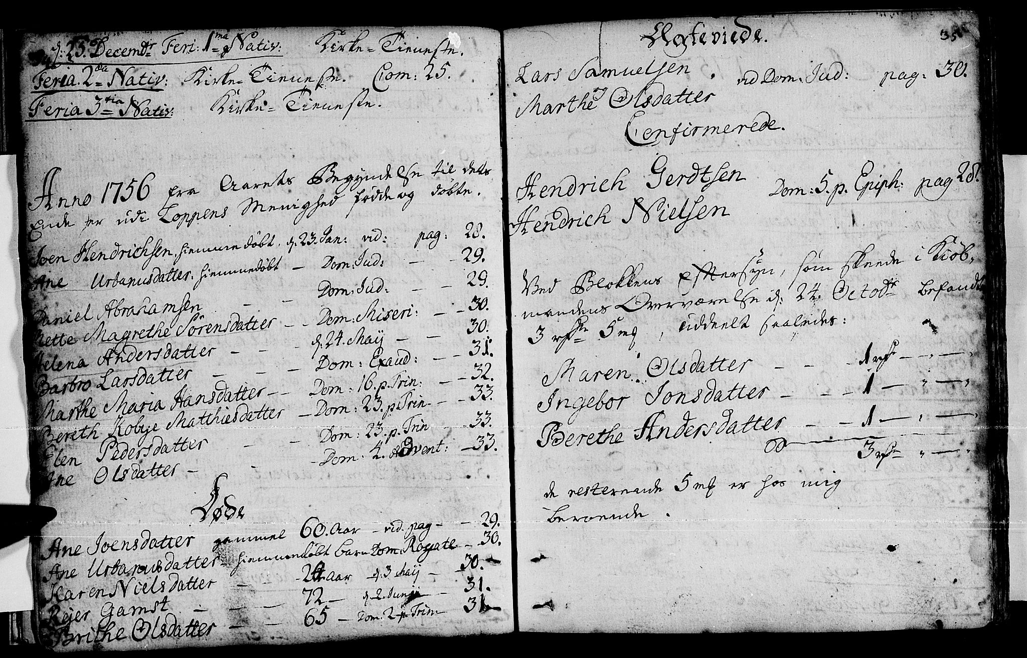 Loppa sokneprestkontor, SATØ/S-1339/H/Ha/L0001kirke: Parish register (official) no. 1 /1, 1753-1784, p. 34-35