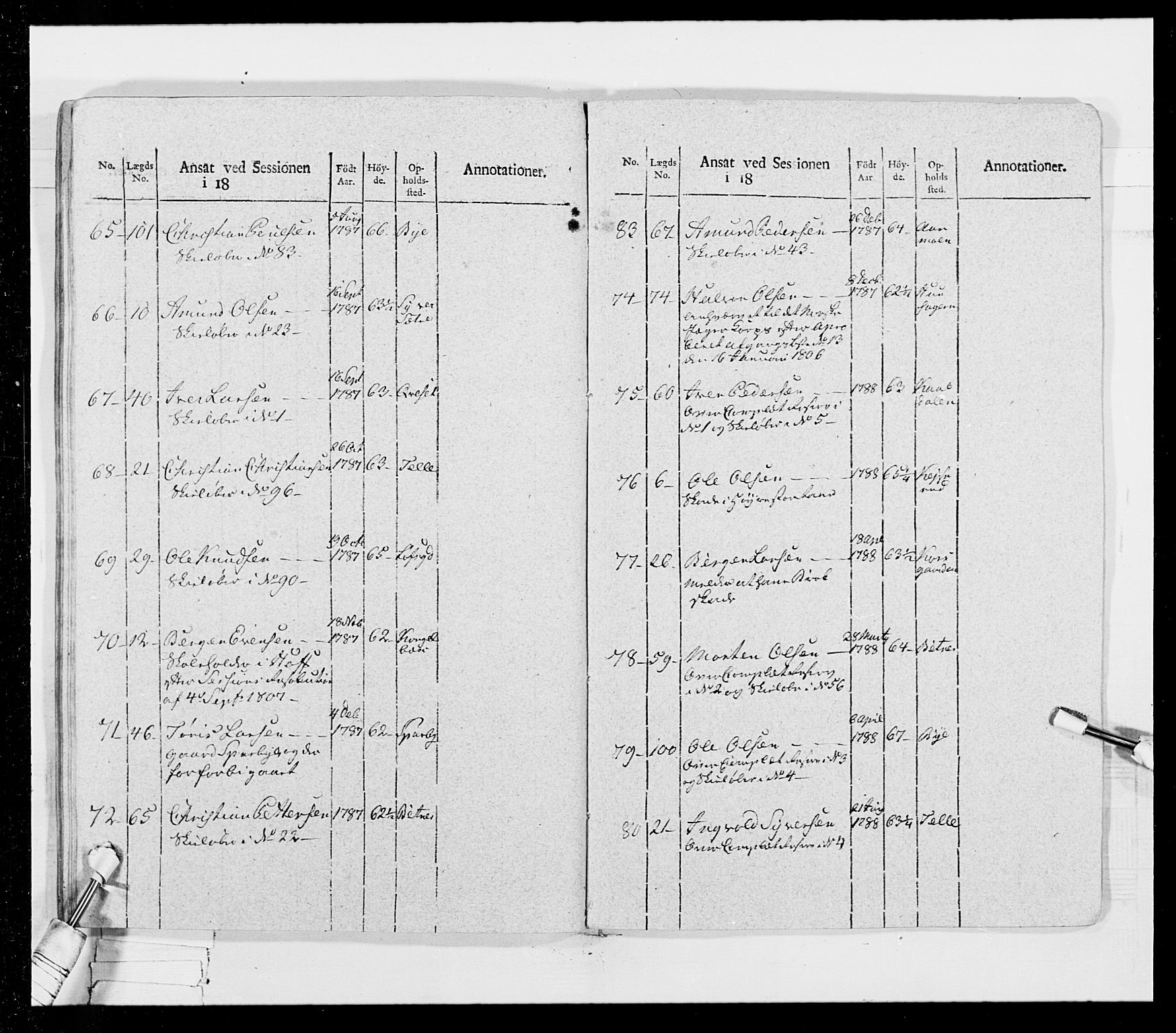 Generalitets- og kommissariatskollegiet, Det kongelige norske kommissariatskollegium, RA/EA-5420/E/Eh/L0026: Skiløperkompaniene, 1805-1810, p. 384