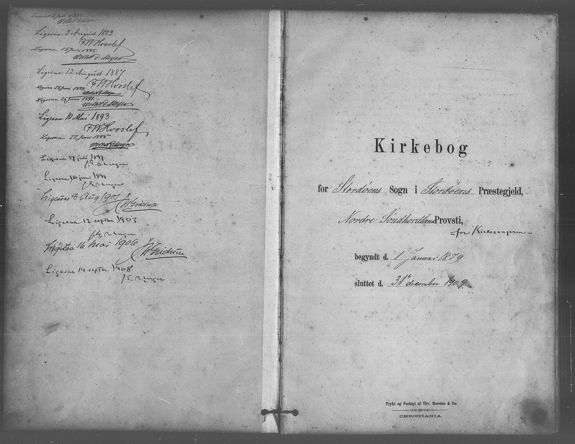 Stord sokneprestembete, SAB/A-78201/H/Hab: Parish register (copy) no. A 2, 1879-1909