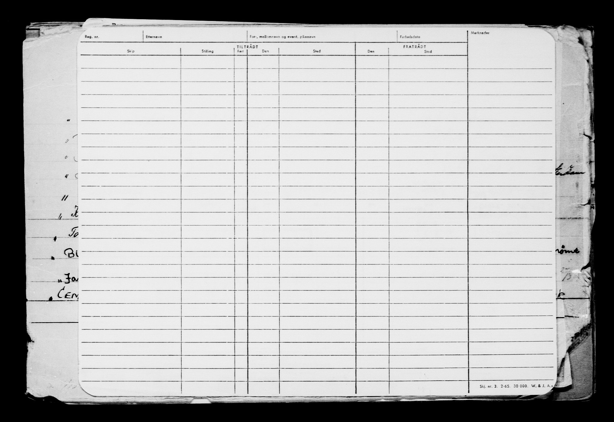 Direktoratet for sjømenn, AV/RA-S-3545/G/Gb/L0067: Hovedkort, 1906, p. 399