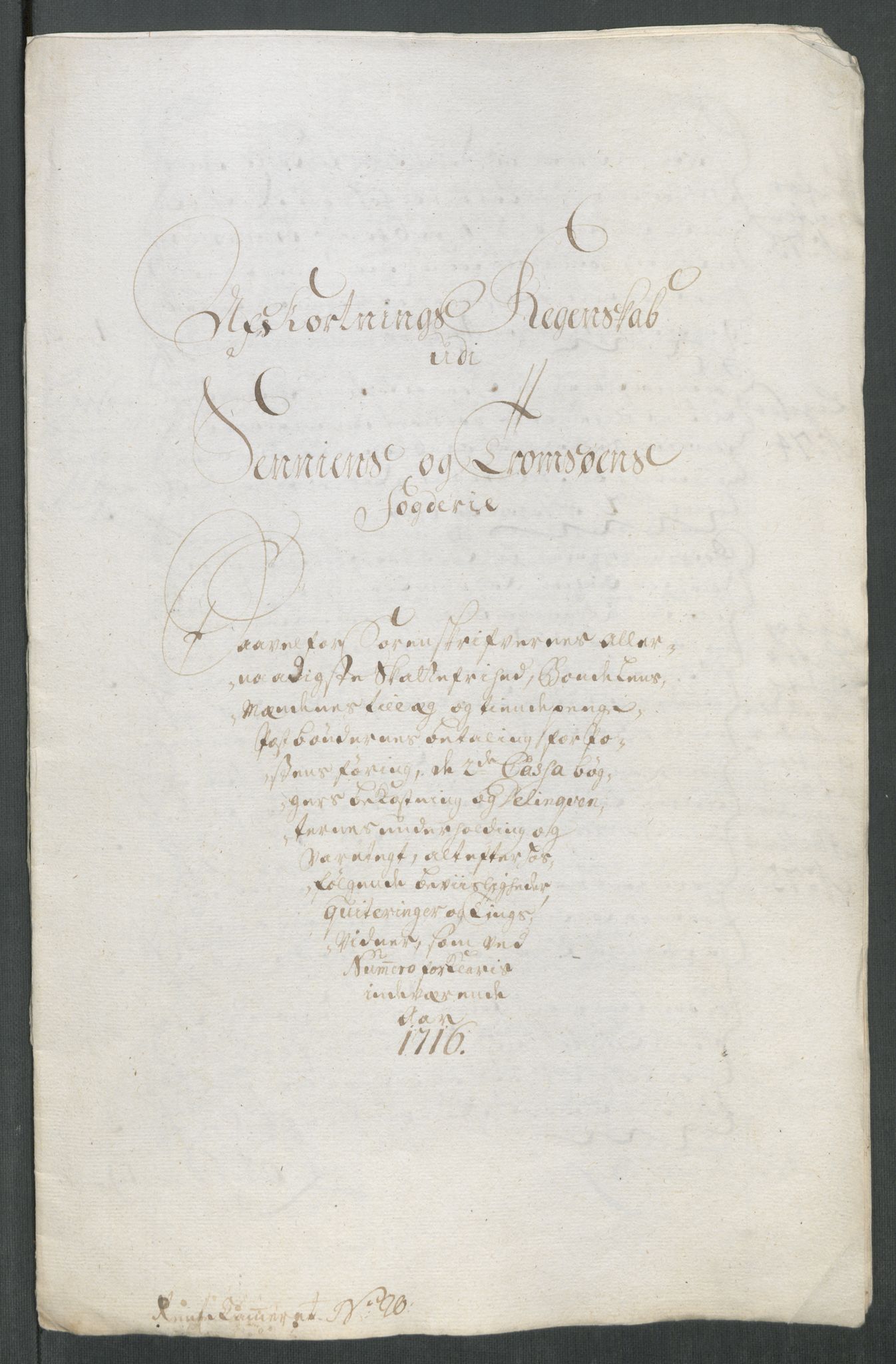 Rentekammeret inntil 1814, Reviderte regnskaper, Fogderegnskap, AV/RA-EA-4092/R68/L4762: Fogderegnskap Senja og Troms, 1716, p. 348