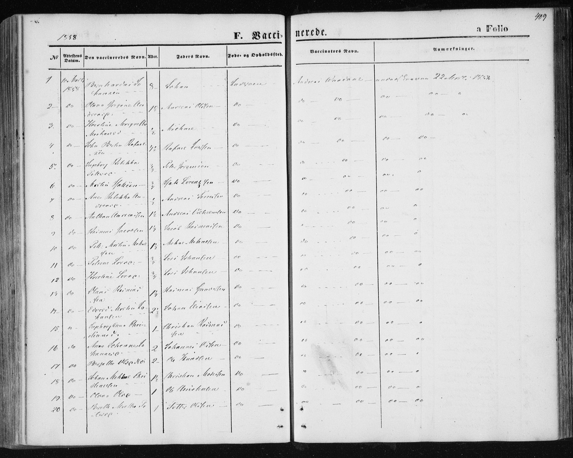 Ministerialprotokoller, klokkerbøker og fødselsregistre - Nord-Trøndelag, SAT/A-1458/730/L0283: Parish register (official) no. 730A08, 1855-1865, p. 409