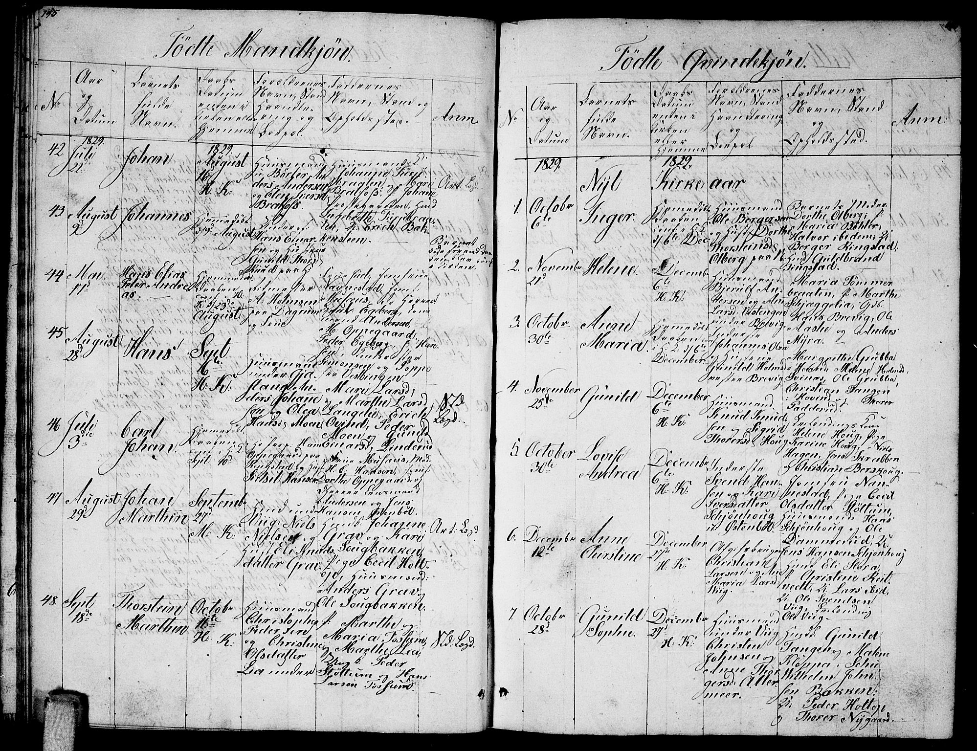 Enebakk prestekontor Kirkebøker, AV/SAO-A-10171c/G/Ga/L0002: Parish register (copy) no. I 2, 1822-1833, p. 195-196