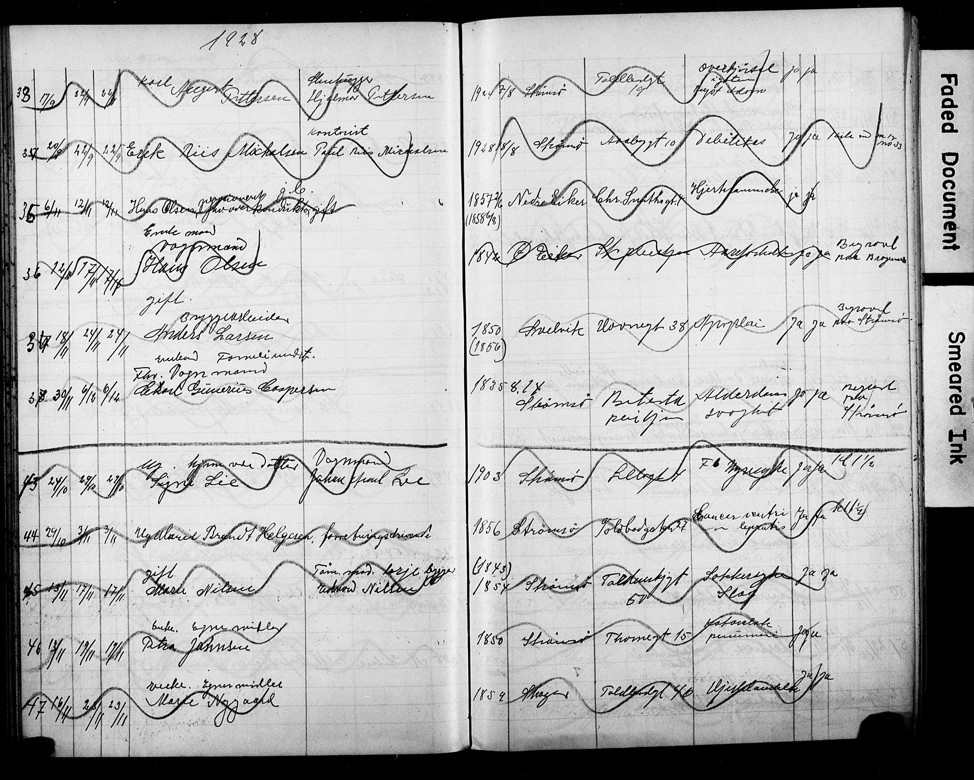 Strømsø kirkebøker, AV/SAKO-A-246/Y/Ya/L0008: Parish register draft no. I 8, 1916-1931