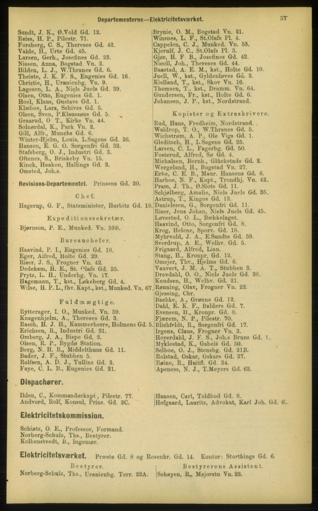 Kristiania/Oslo adressebok, PUBL/-, 1898, p. 37