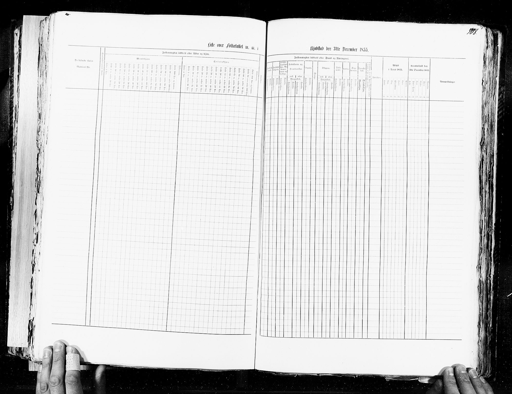 RA, Census 1855, vol. 7: Fredrikshald-Kragerø, 1855, p. 408