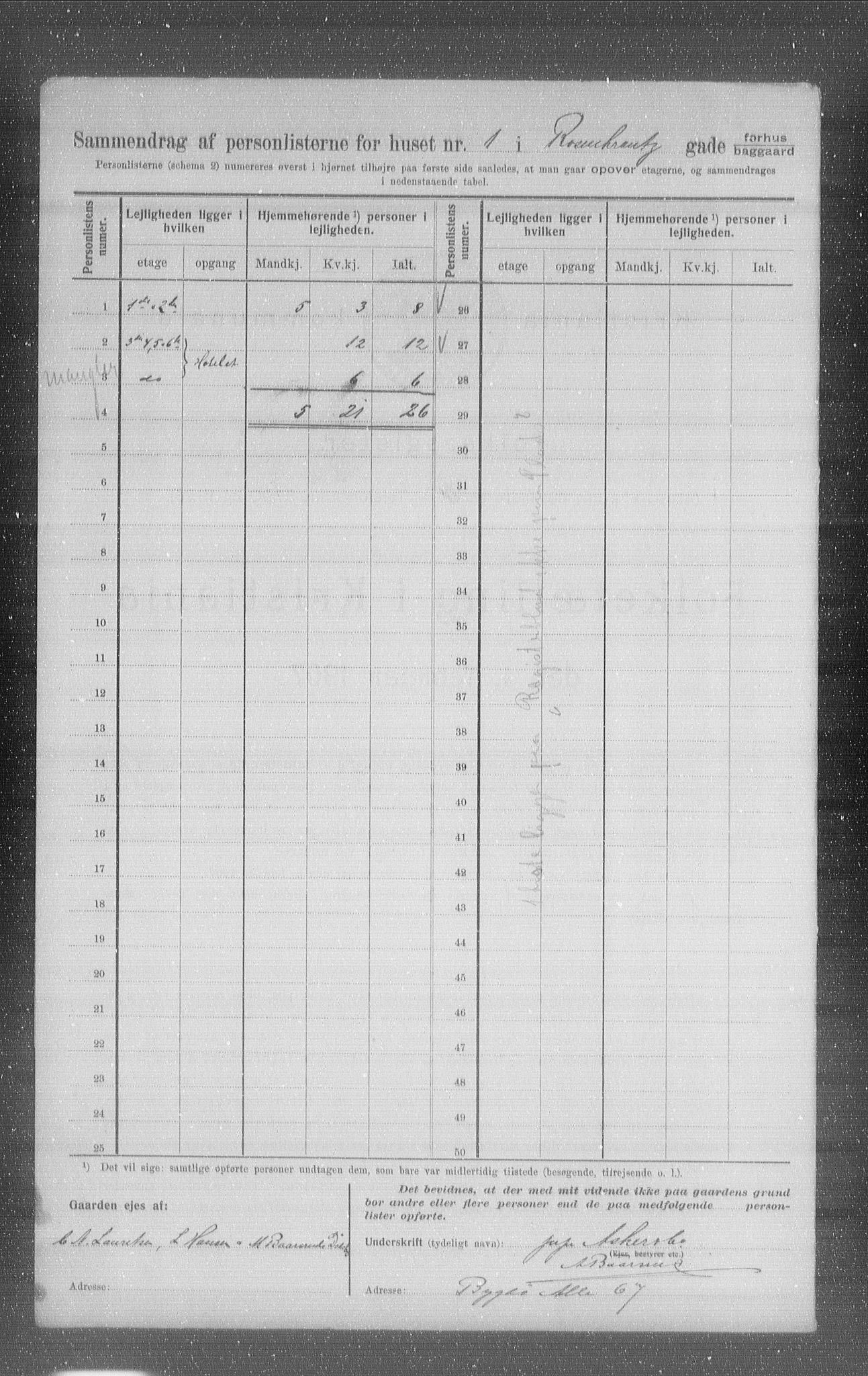 OBA, Municipal Census 1907 for Kristiania, 1907, p. 42738