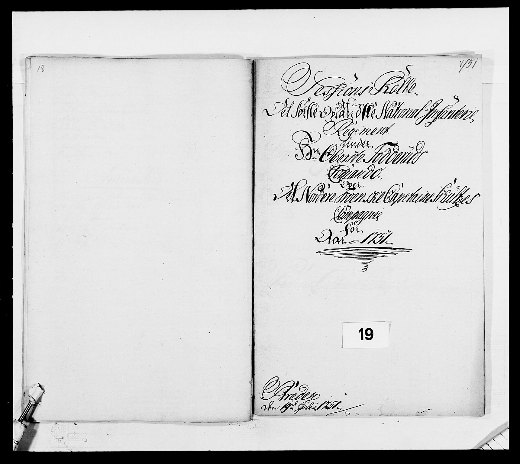 Kommanderende general (KG I) med Det norske krigsdirektorium, RA/EA-5419/E/Ea/L0502b: 1. Opplandske regiment, 1748-1752, p. 422