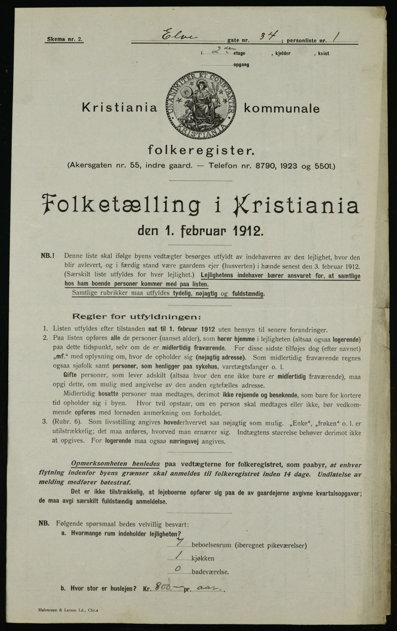 OBA, Municipal Census 1912 for Kristiania, 1912, p. 20943