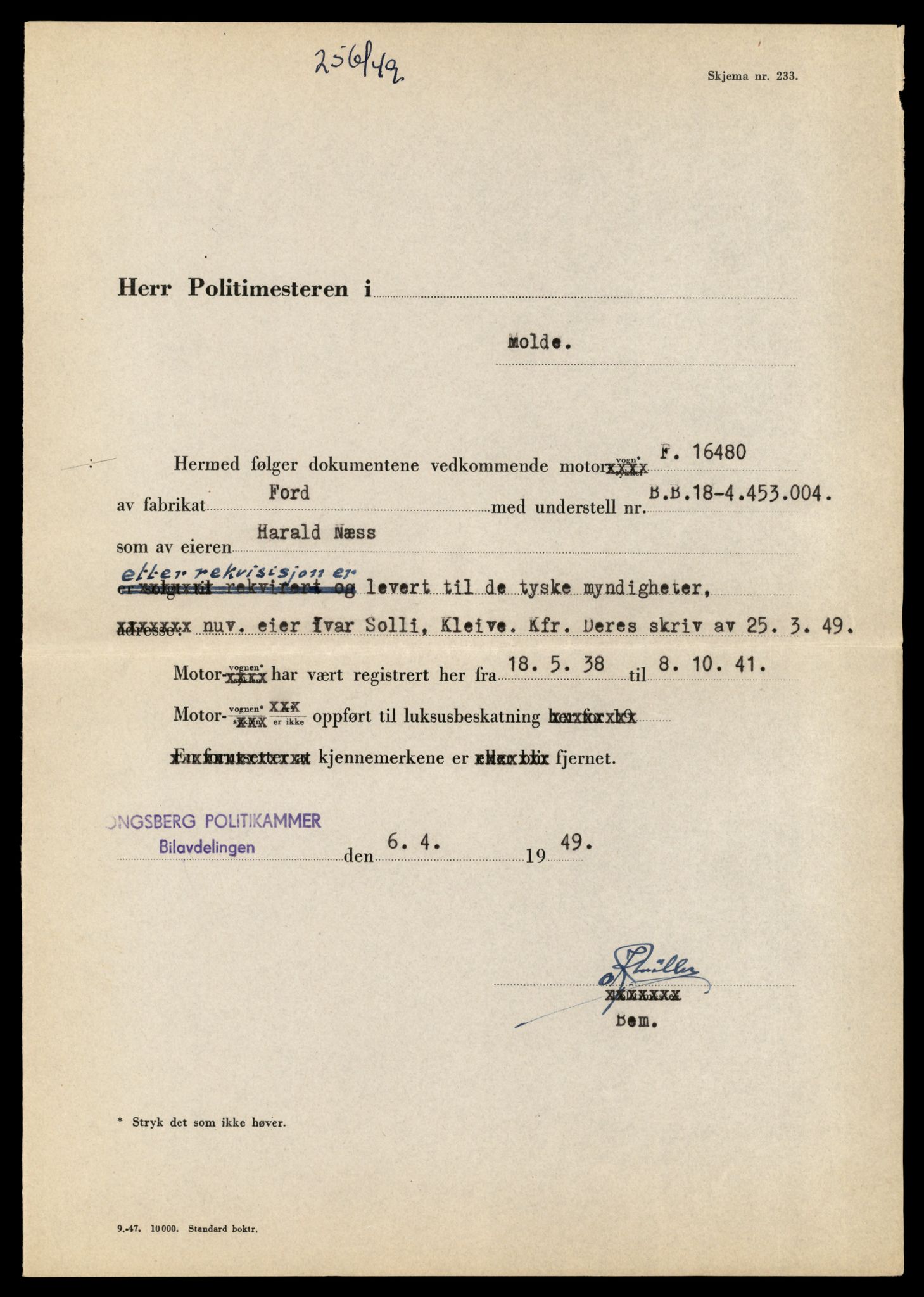 Møre og Romsdal vegkontor - Ålesund trafikkstasjon, AV/SAT-A-4099/F/Fe/L0035: Registreringskort for kjøretøy T 12653 - T 12829, 1927-1998, p. 2216