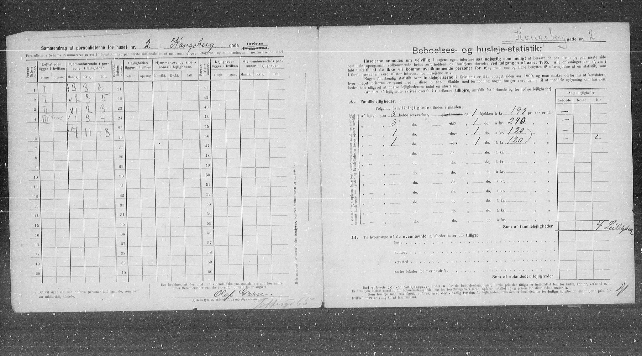 OBA, Municipal Census 1905 for Kristiania, 1905, p. 27766