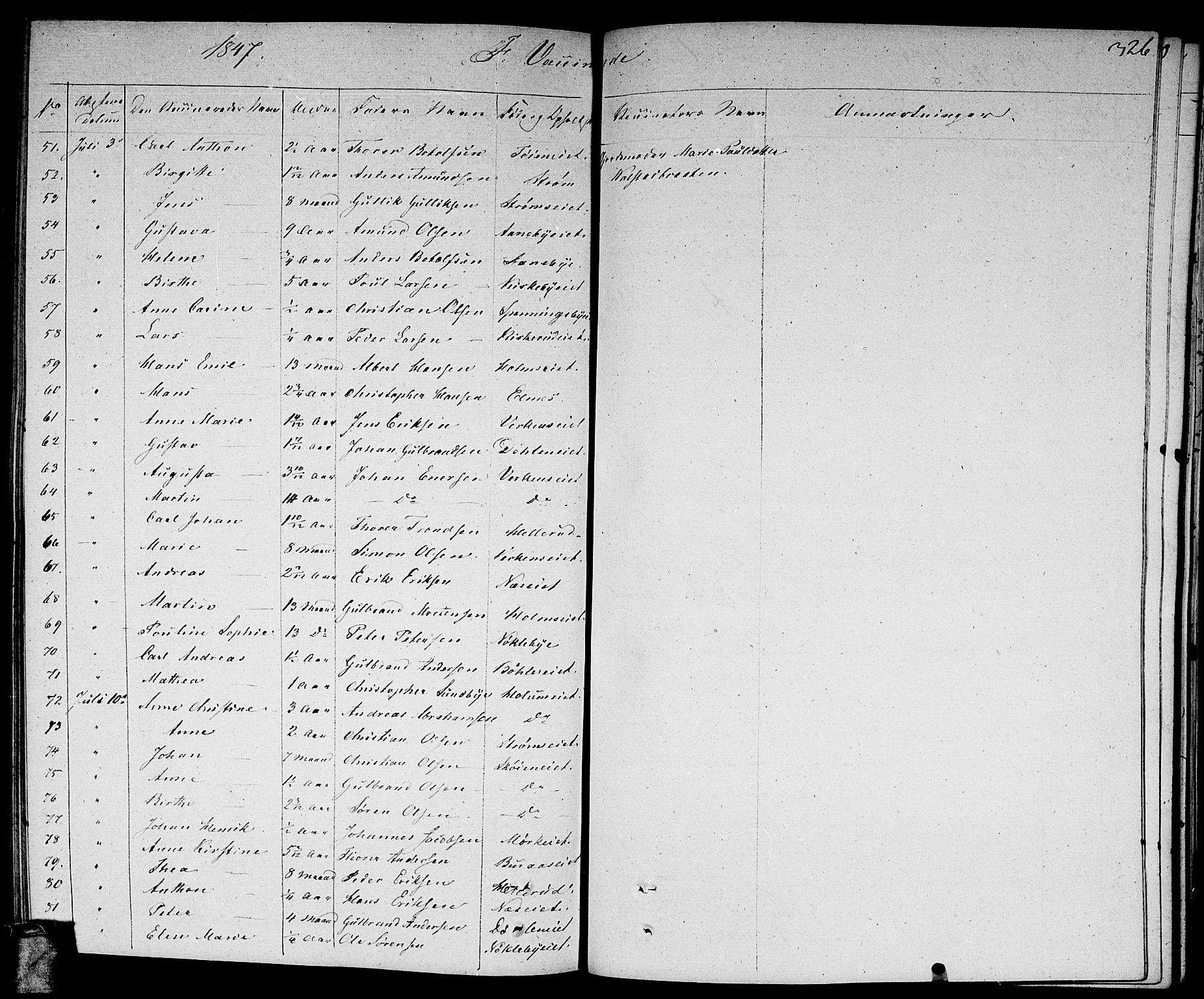 Nittedal prestekontor Kirkebøker, AV/SAO-A-10365a/F/Fa/L0004: Parish register (official) no. I 4, 1836-1849, p. 326