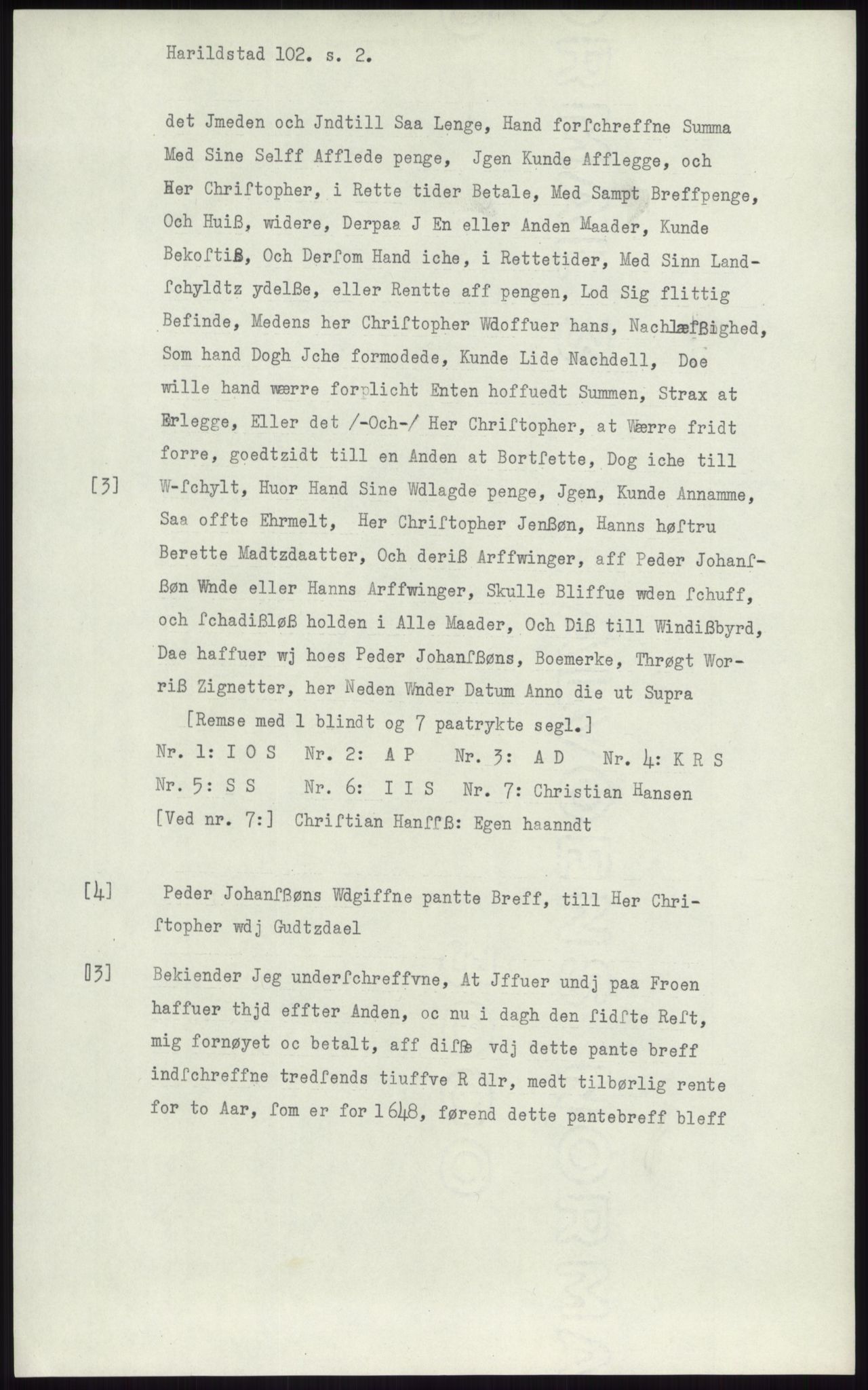 Samlinger til kildeutgivelse, Diplomavskriftsamlingen, RA/EA-4053/H/Ha, p. 2849