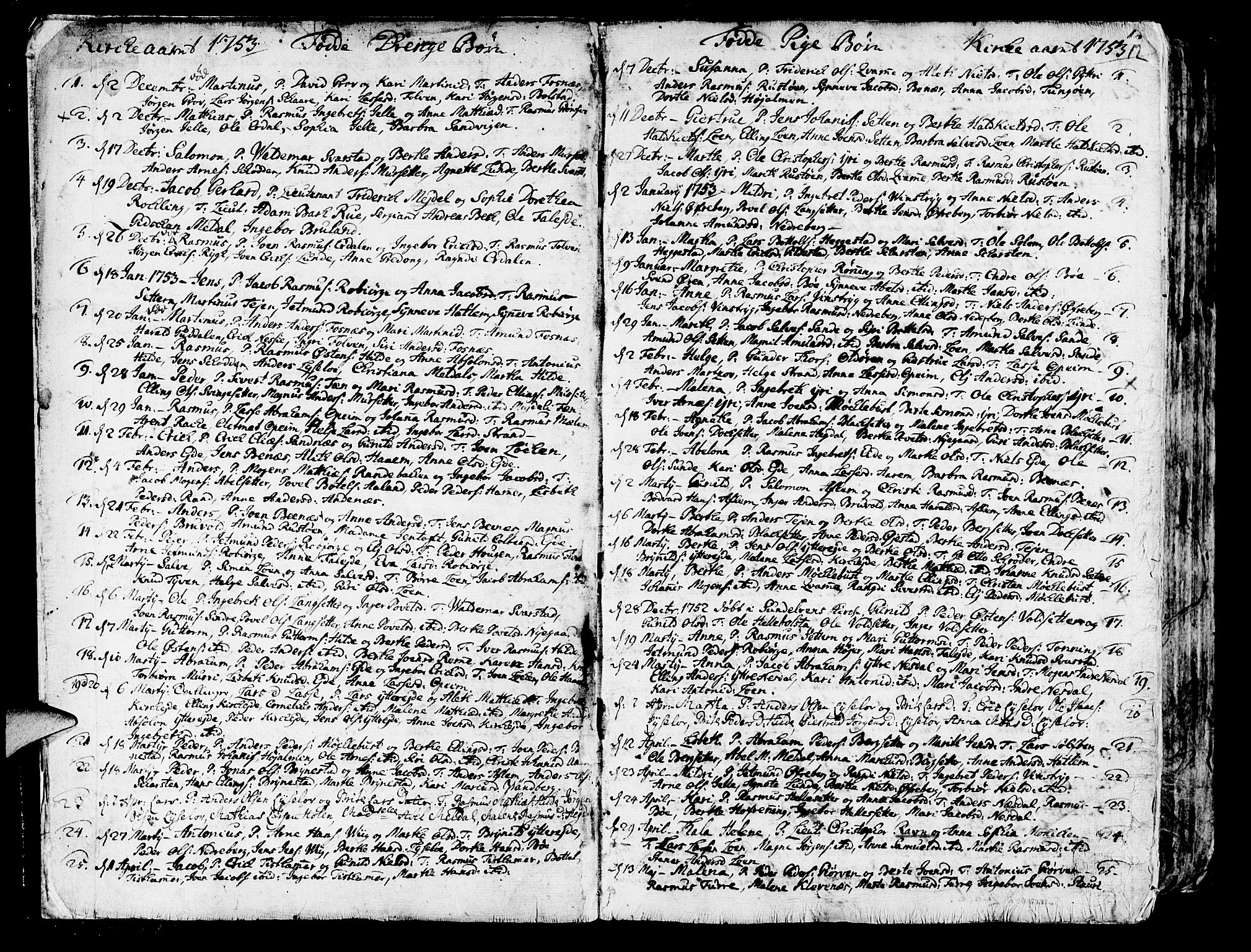 Innvik sokneprestembete, AV/SAB-A-80501: Parish register (official) no. A 1, 1750-1816, p. 12