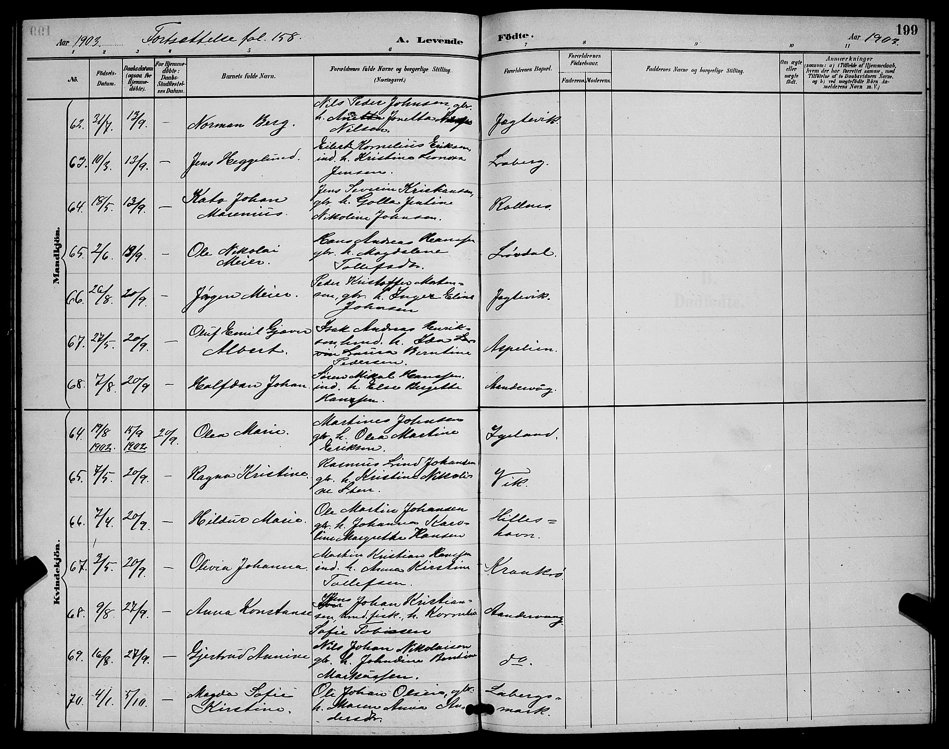 Ibestad sokneprestembete, AV/SATØ-S-0077/H/Ha/Hab/L0008klokker: Parish register (copy) no. 8, 1890-1903, p. 199