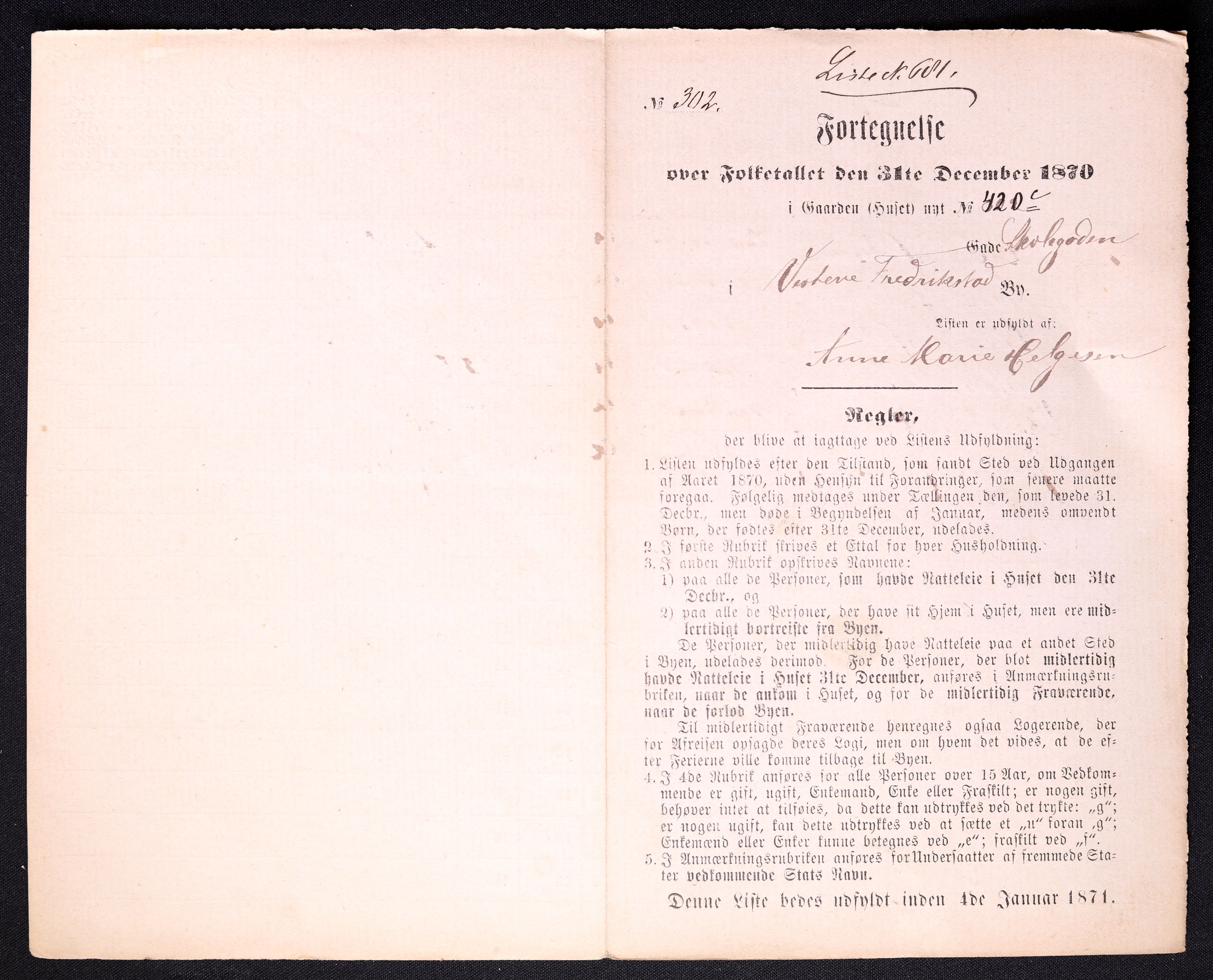 RA, 1870 census for 0103 Fredrikstad, 1870, p. 1363