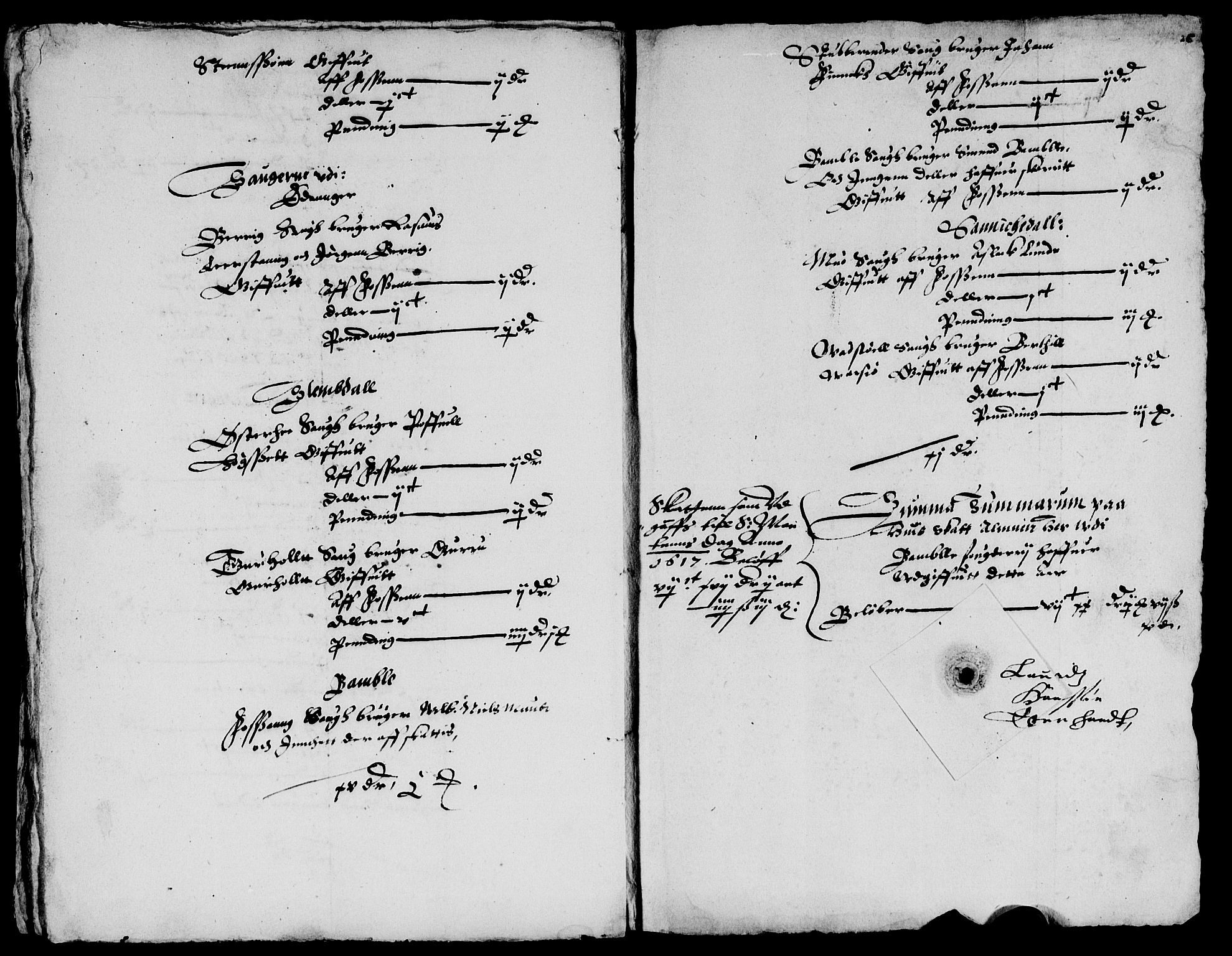 Rentekammeret inntil 1814, Reviderte regnskaper, Lensregnskaper, AV/RA-EA-5023/R/Rb/Rbp/L0005: Bratsberg len, 1612-1620