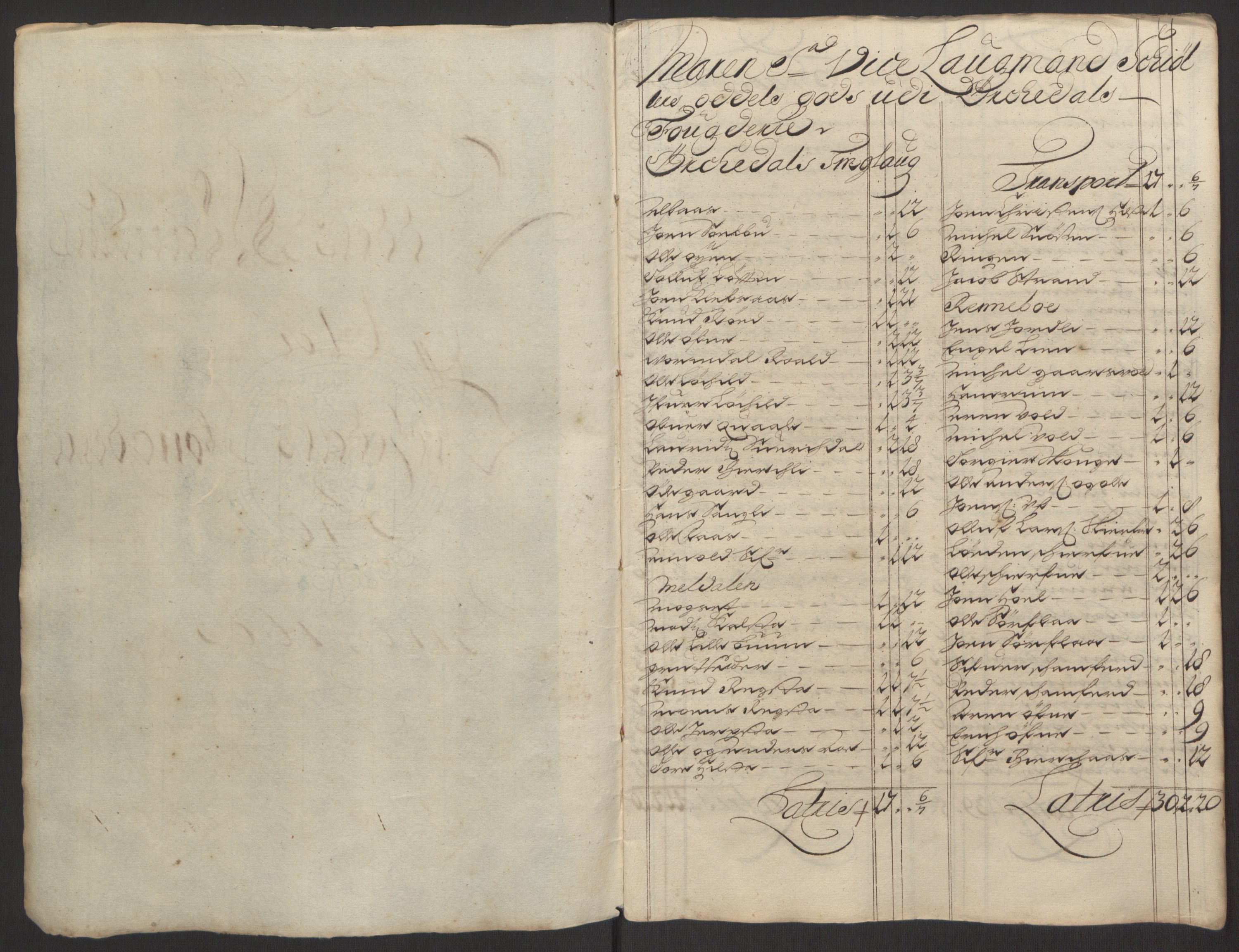 Rentekammeret inntil 1814, Reviderte regnskaper, Fogderegnskap, RA/EA-4092/R58/L3938: Fogderegnskap Orkdal, 1693, p. 86