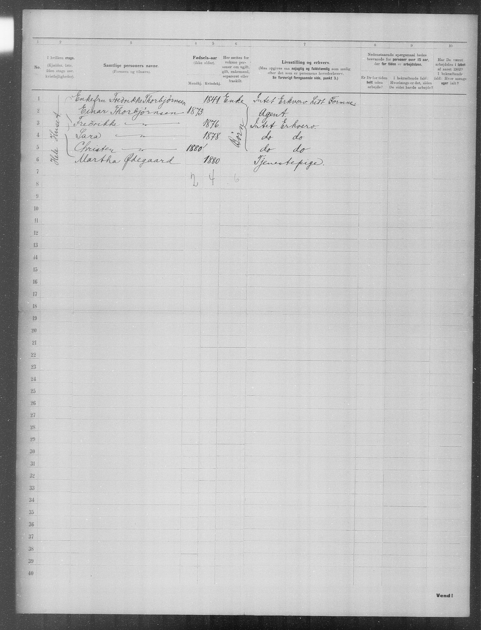 OBA, Municipal Census 1902 for Kristiania, 1902, p. 22803