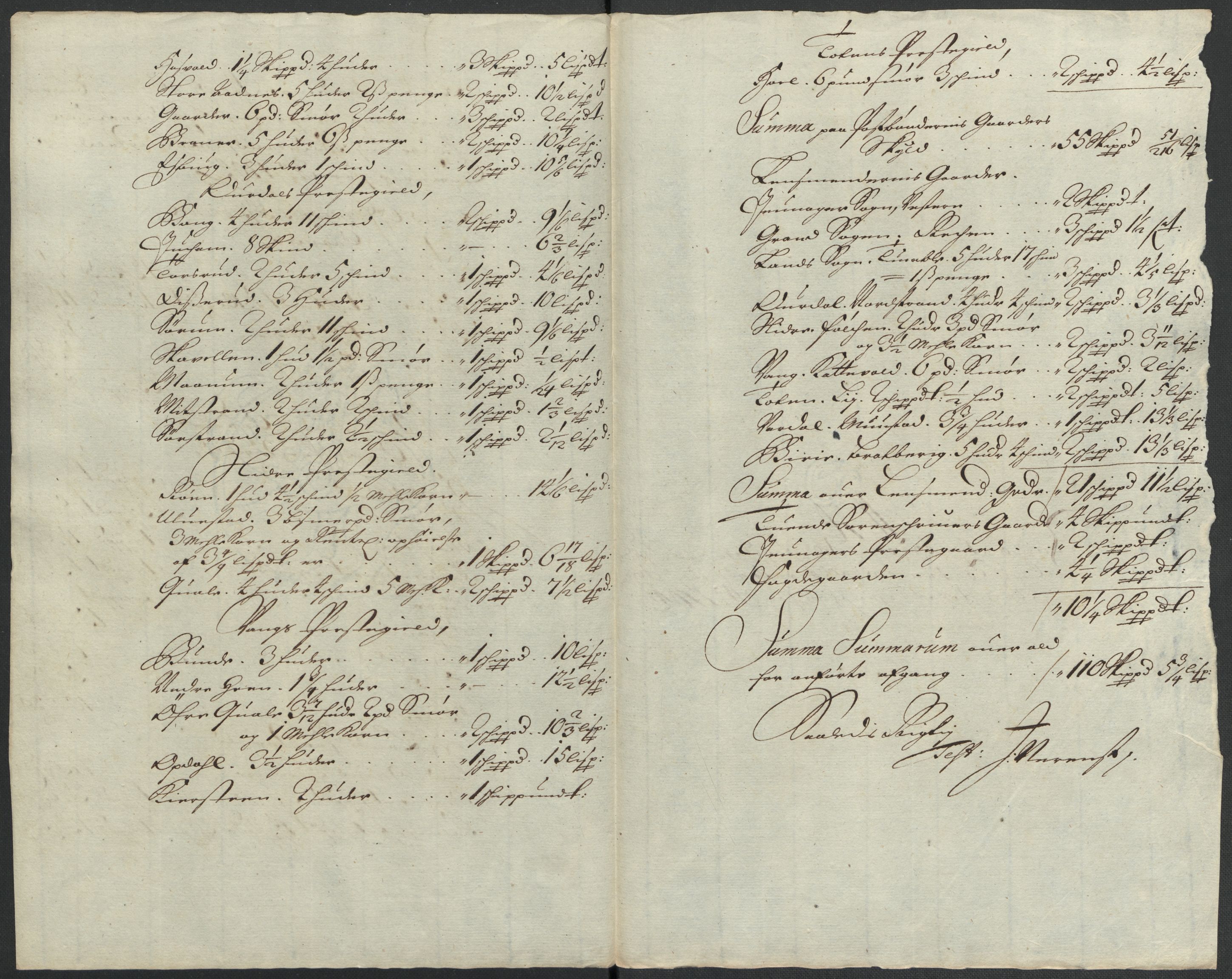 Rentekammeret inntil 1814, Reviderte regnskaper, Fogderegnskap, RA/EA-4092/R18/L1302: Fogderegnskap Hadeland, Toten og Valdres, 1704, p. 479
