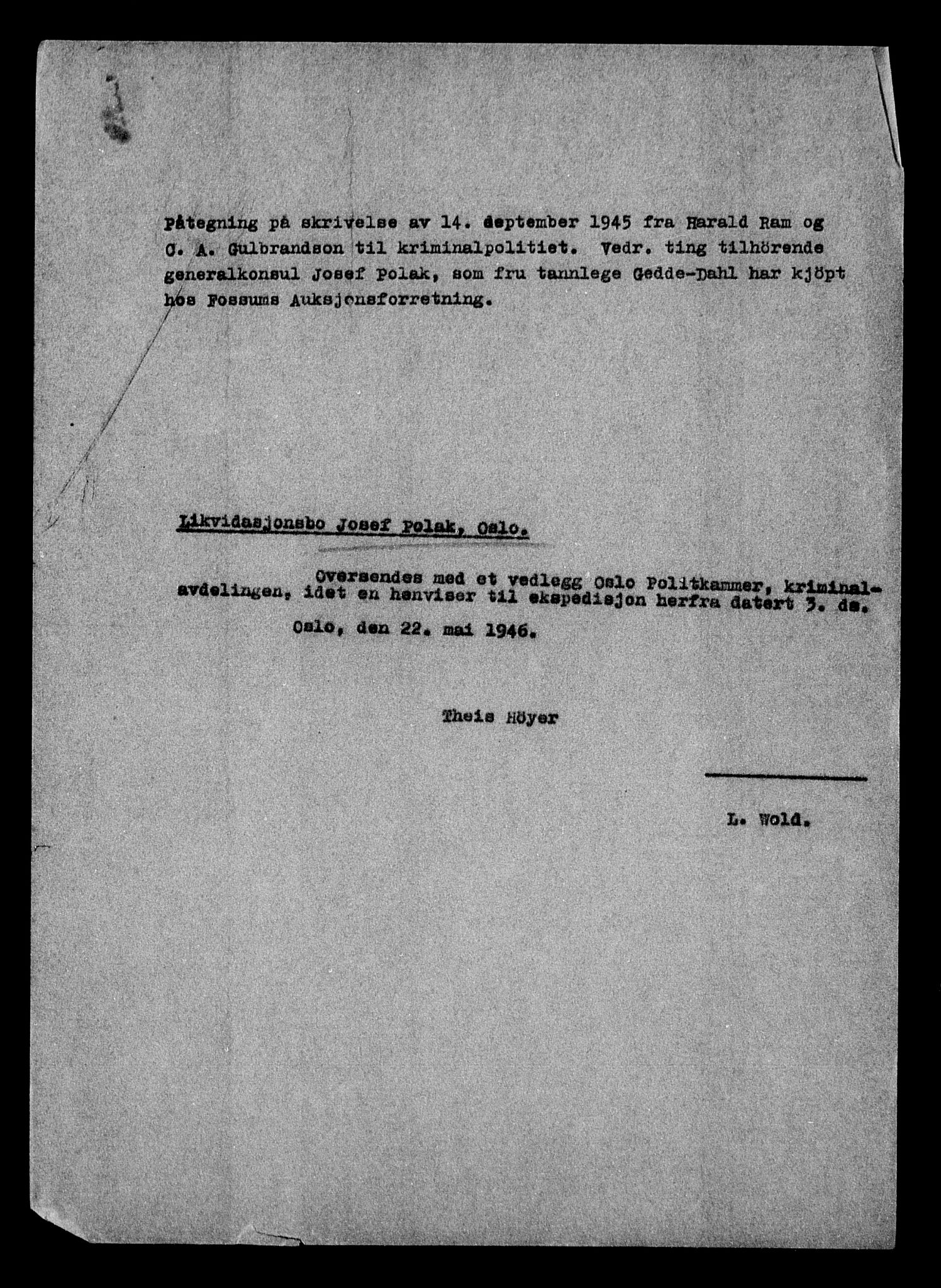 Justisdepartementet, Tilbakeføringskontoret for inndratte formuer, AV/RA-S-1564/H/Hc/Hcc/L0970: --, 1945-1947, p. 273