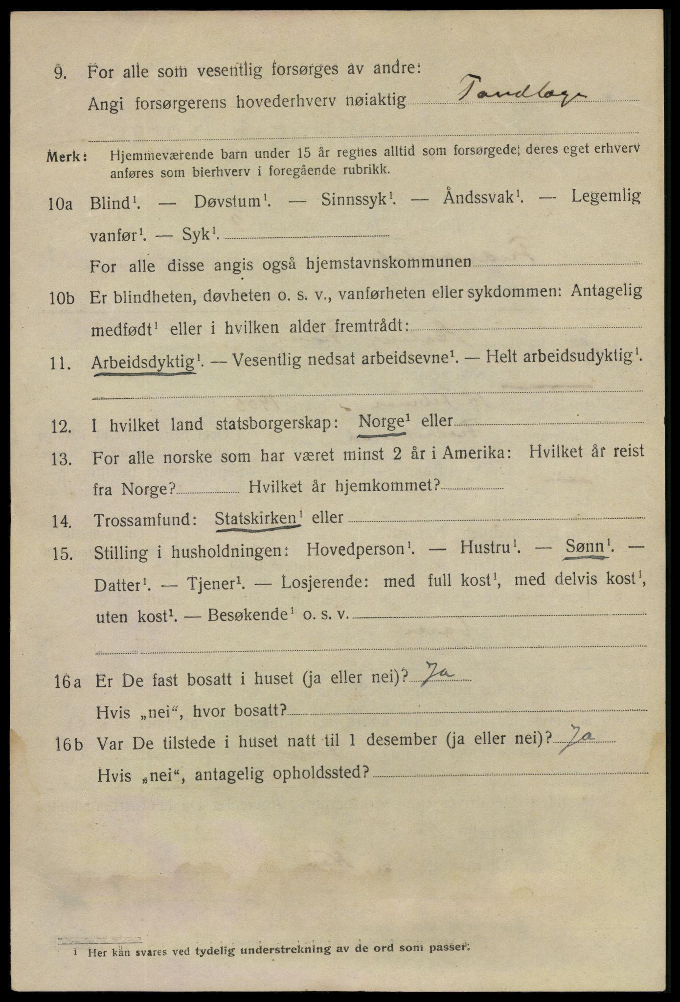 SAO, 1920 census for Fredrikstad, 1920, p. 26722