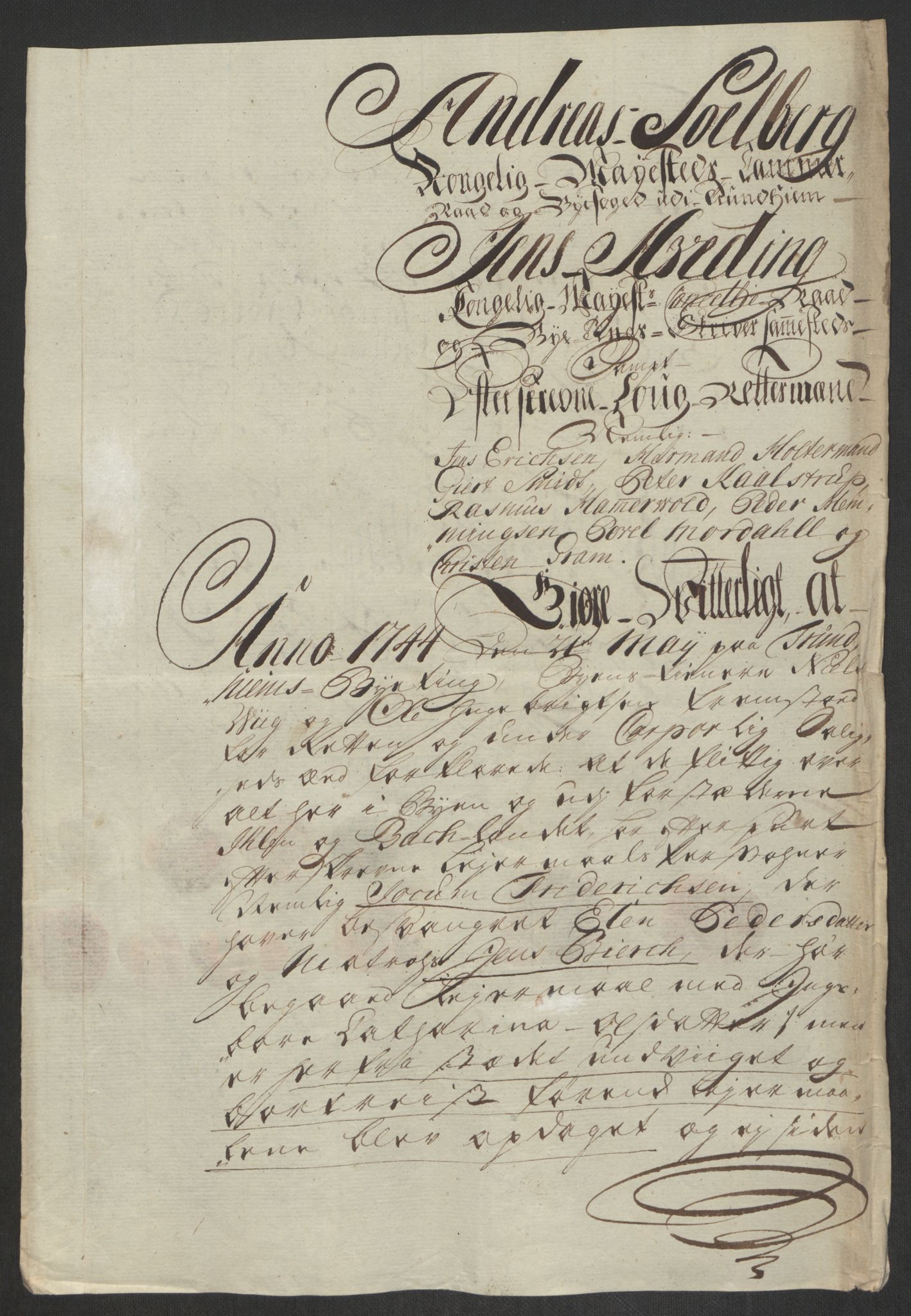 Rentekammeret inntil 1814, Reviderte regnskaper, Byregnskaper, AV/RA-EA-4066/R/Rs/L0541: [S22] Sikt og sakefall, 1743-1746, p. 105