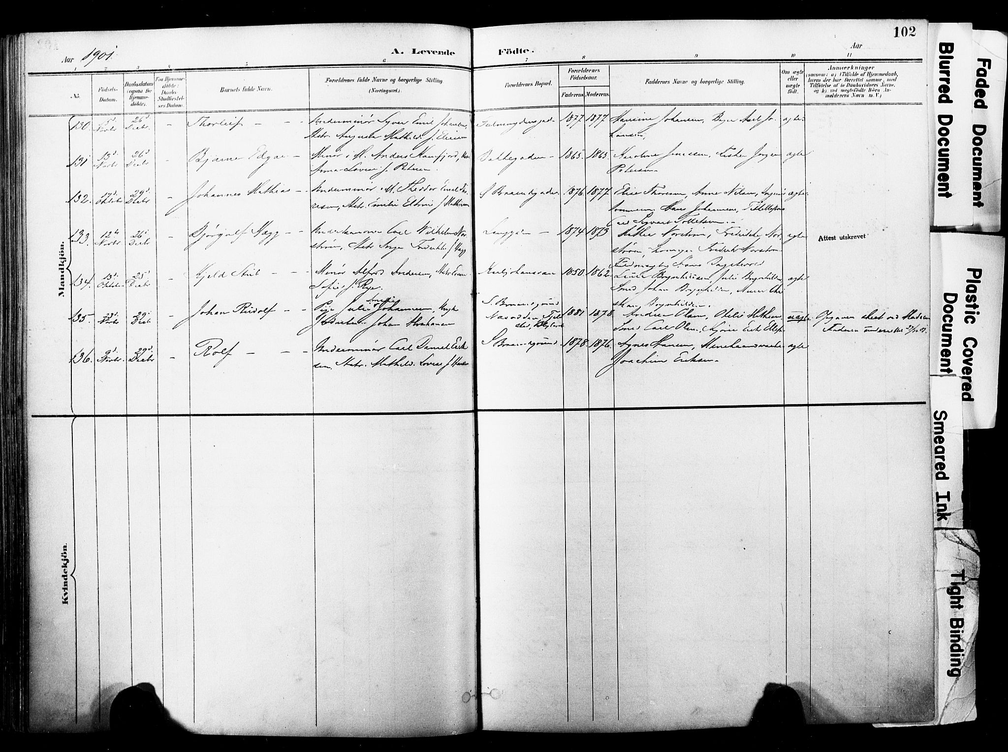 Horten kirkebøker, AV/SAKO-A-348/F/Fa/L0005: Parish register (official) no. 5, 1896-1904, p. 102