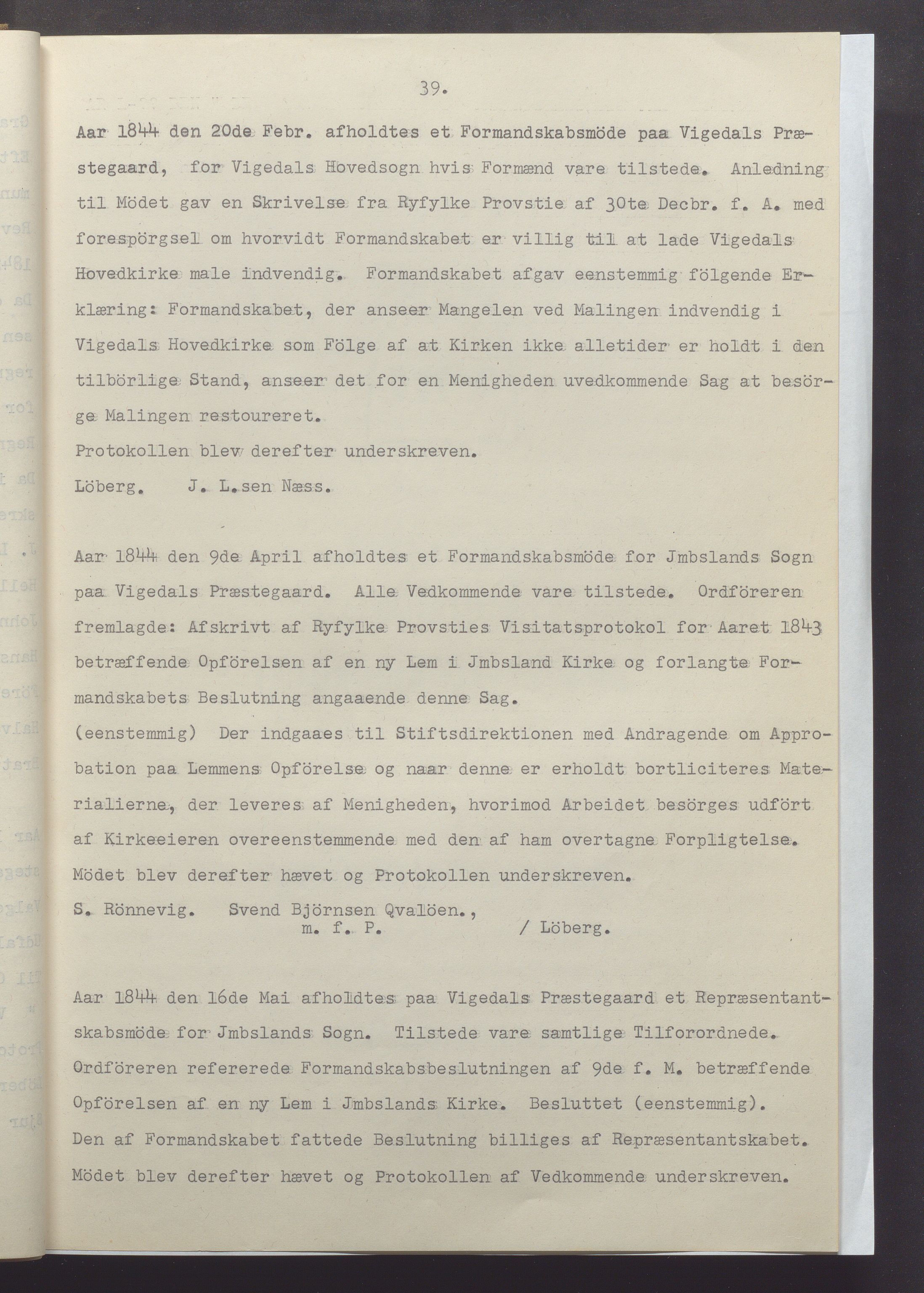 Vikedal kommune - Formannskapet, IKAR/K-100598/A/Ac/L0001: Avskrift av møtebok, 1837-1874, p. 39