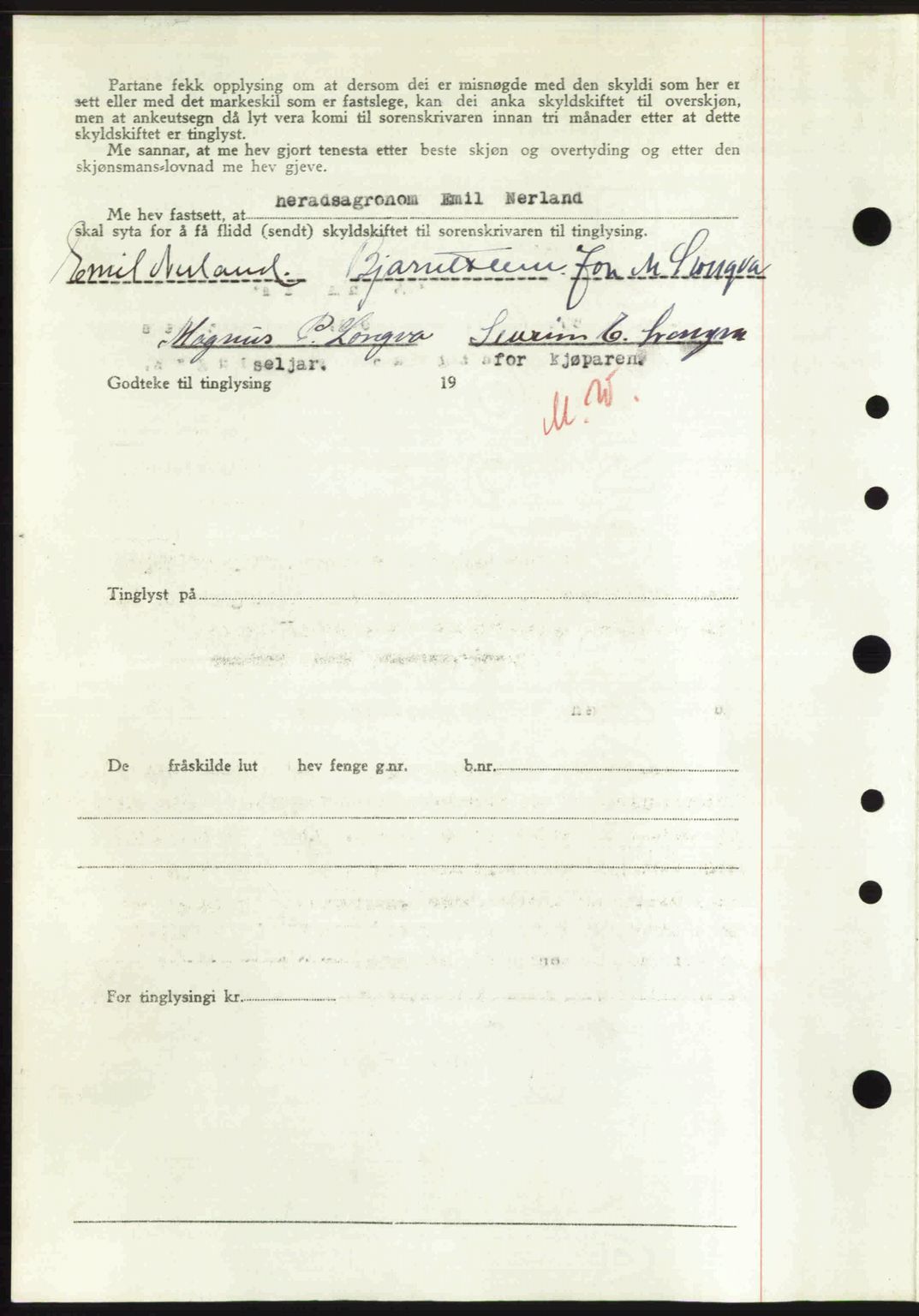 Nordre Sunnmøre sorenskriveri, AV/SAT-A-0006/1/2/2C/2Ca: Mortgage book no. A35, 1950-1950, Diary no: : 2130/1950