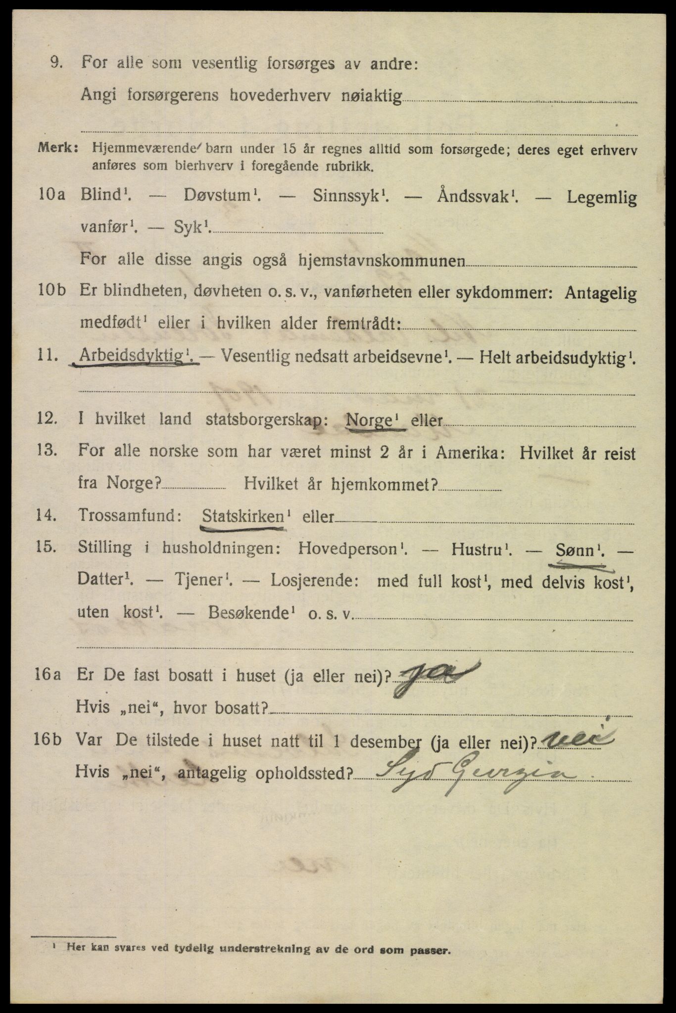 SAK, 1920 census for Mandal, 1920, p. 4774