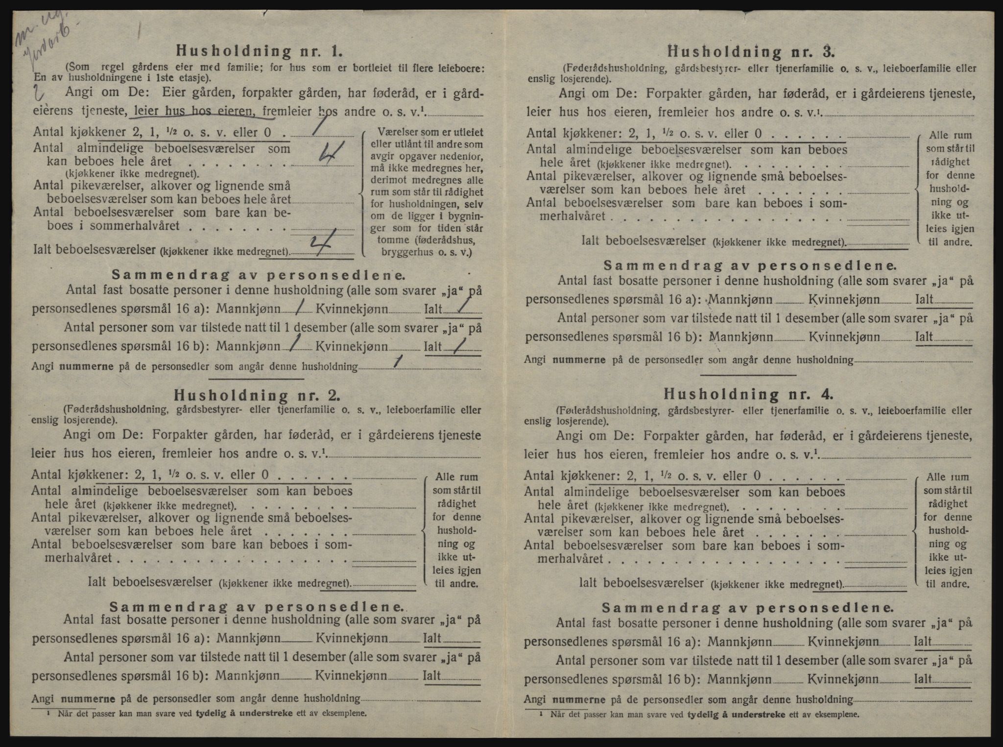 SAT, 1920 census for Malvik, 1920, p. 49