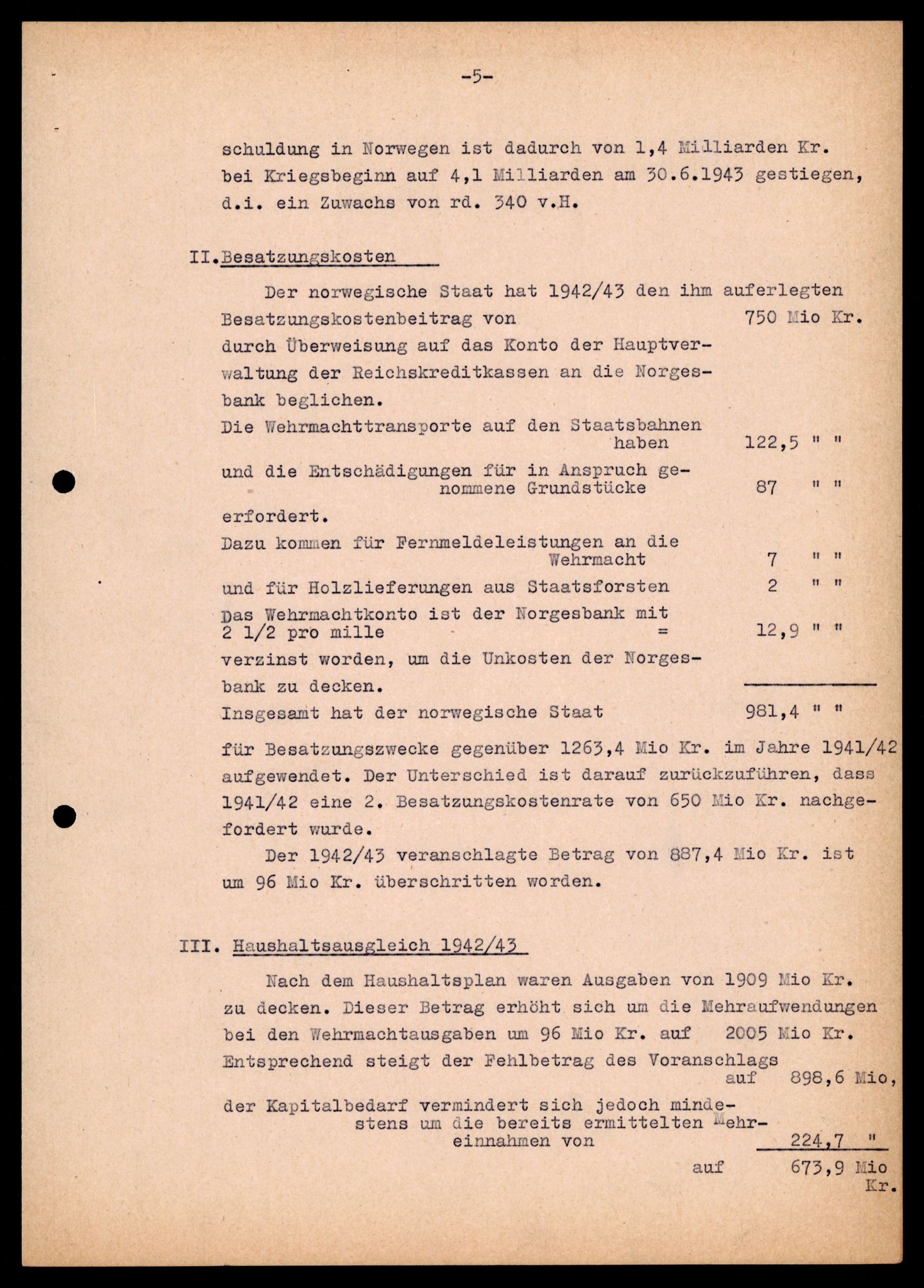 Forsvarets Overkommando. 2 kontor. Arkiv 11.4. Spredte tyske arkivsaker, AV/RA-RAFA-7031/D/Dar/Darb/L0004: Reichskommissariat - Hauptabteilung Vervaltung og Hauptabteilung Volkswirtschaft, 1940-1945, p. 605