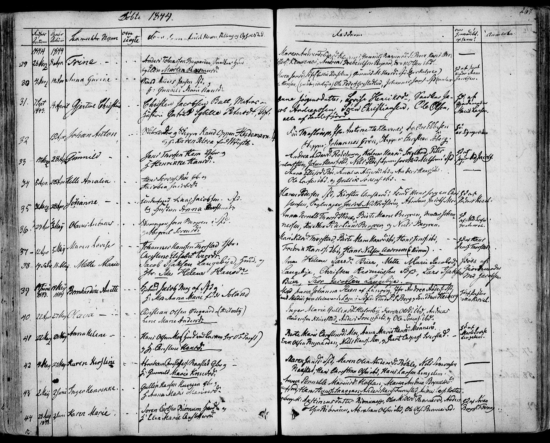 Sandar kirkebøker, SAKO/A-243/F/Fa/L0005: Parish register (official) no. 5, 1832-1847, p. 266-267