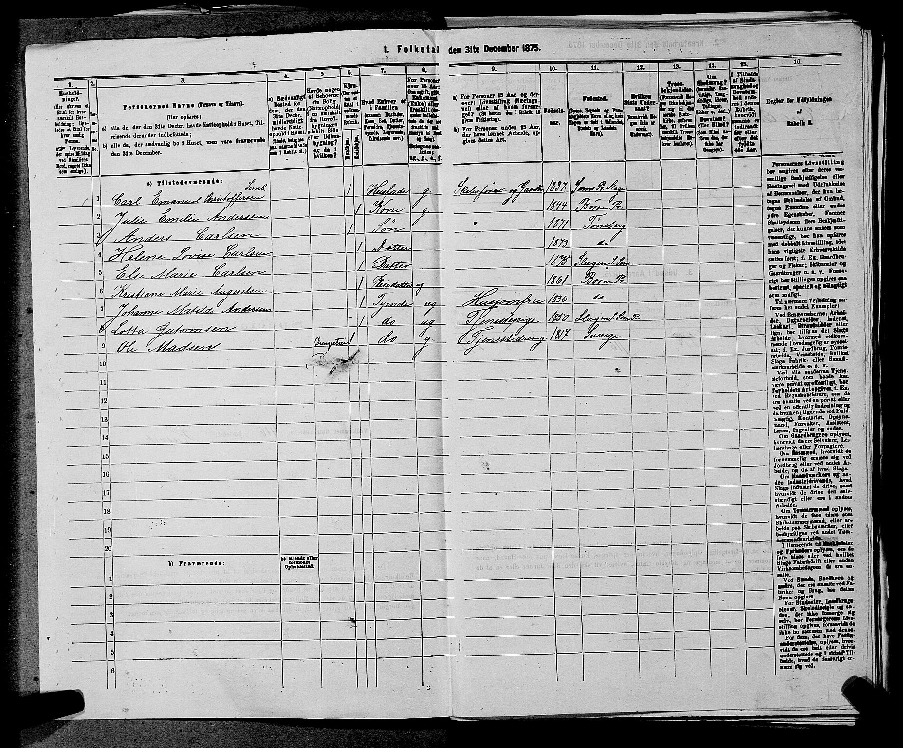 SAKO, 1875 census for 0721P Sem, 1875, p. 1964