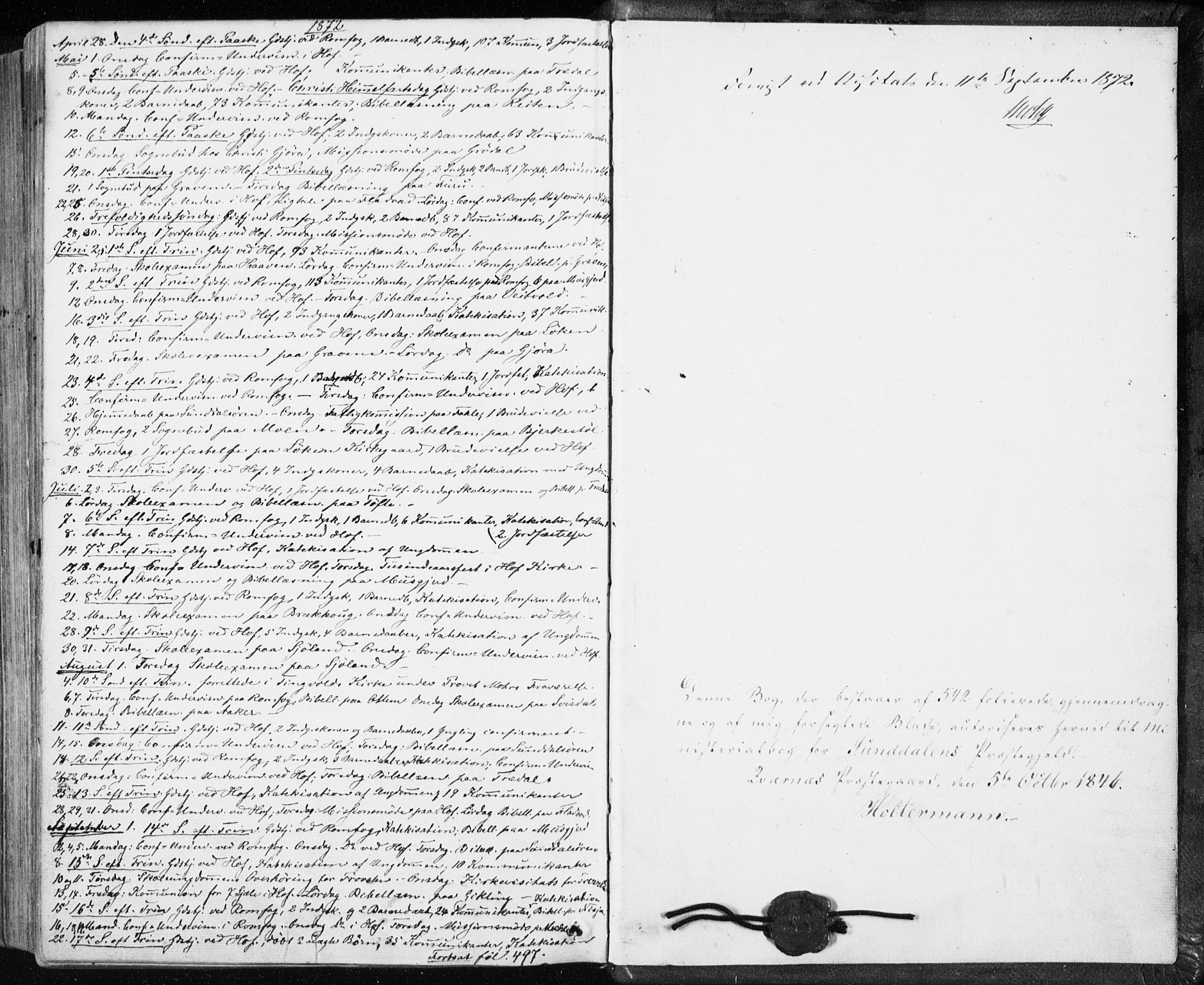 Ministerialprotokoller, klokkerbøker og fødselsregistre - Møre og Romsdal, SAT/A-1454/590/L1013: Parish register (official) no. 590A05, 1847-1877