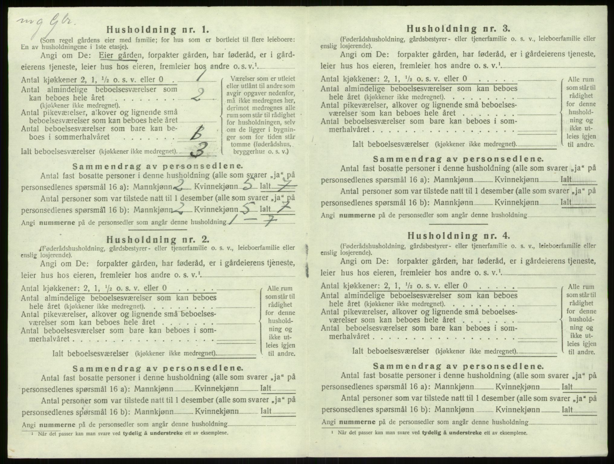 SAB, 1920 census for Hamre, 1920, p. 514