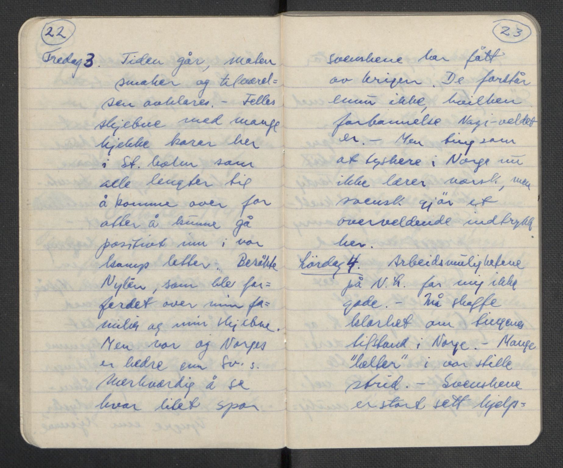 Tronstad, Leif, AV/RA-PA-0354/F/L0001: Dagbøker, 1941-1945, p. 15