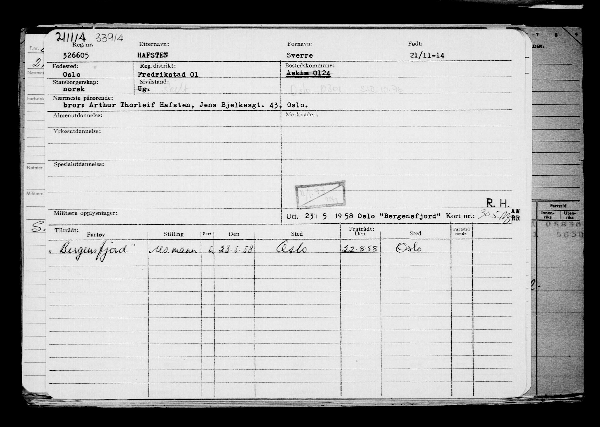 Direktoratet for sjømenn, AV/RA-S-3545/G/Gb/L0125: Hovedkort, 1914, p. 316