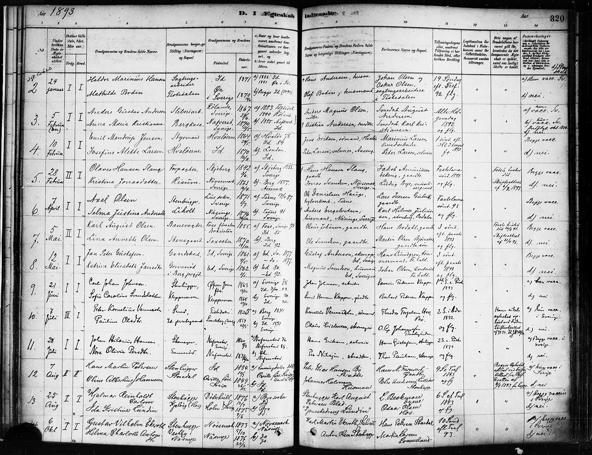 Idd prestekontor Kirkebøker, SAO/A-10911/F/Fc/L0006b: Parish register (official) no. III 6B, 1878-1903, p. 320