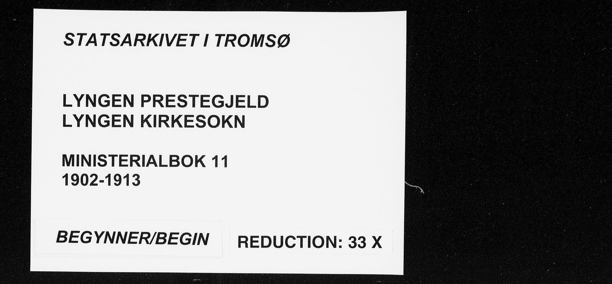 Lyngen sokneprestembete, AV/SATØ-S-1289/H/He/Hea/L0011kirke: Parish register (official) no. 11, 1903-1913