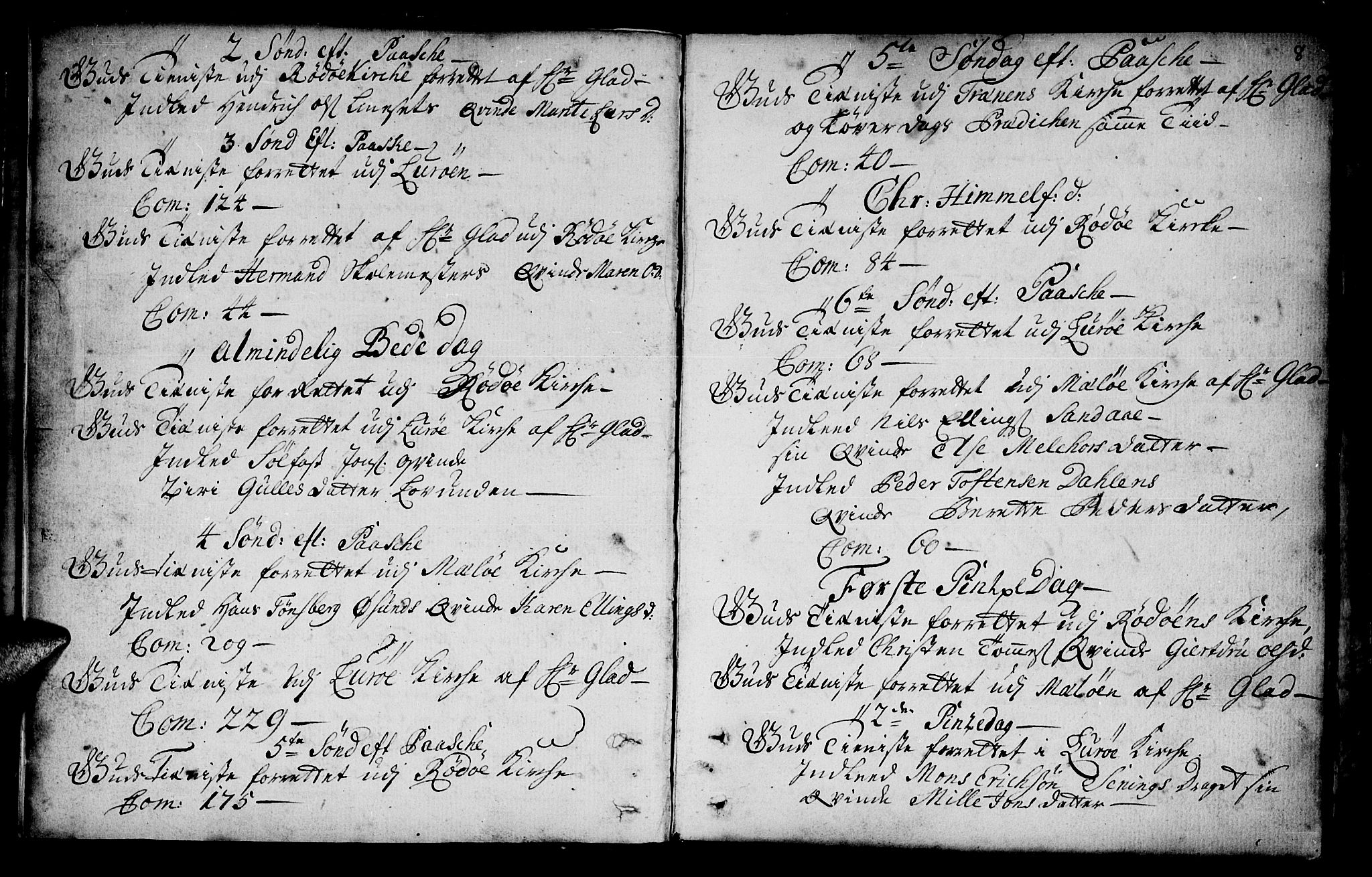 Ministerialprotokoller, klokkerbøker og fødselsregistre - Nordland, AV/SAT-A-1459/841/L0586: Parish register (official) no. 841A01, 1739-1750, p. 8