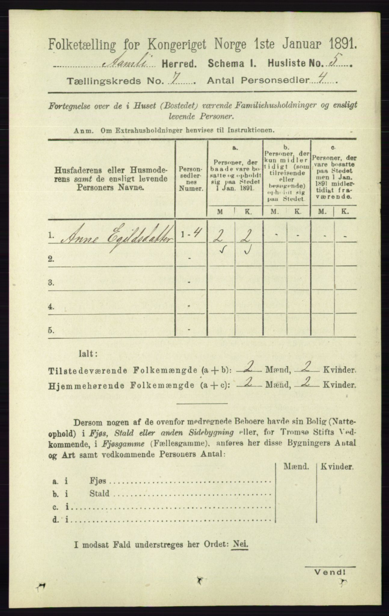 RA, 1891 census for 0929 Åmli, 1891, p. 920