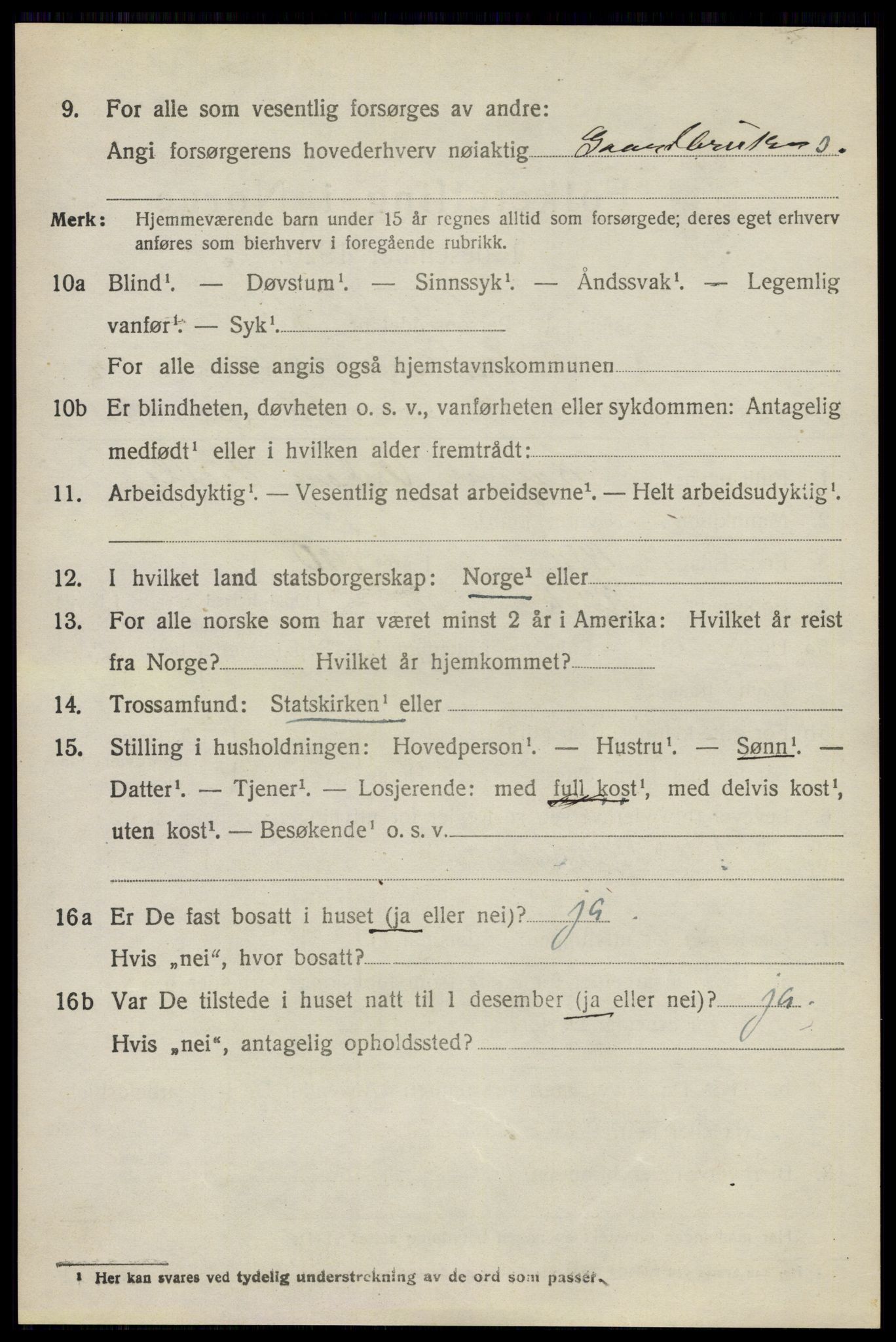 SAO, 1920 census for Ås, 1920, p. 2261