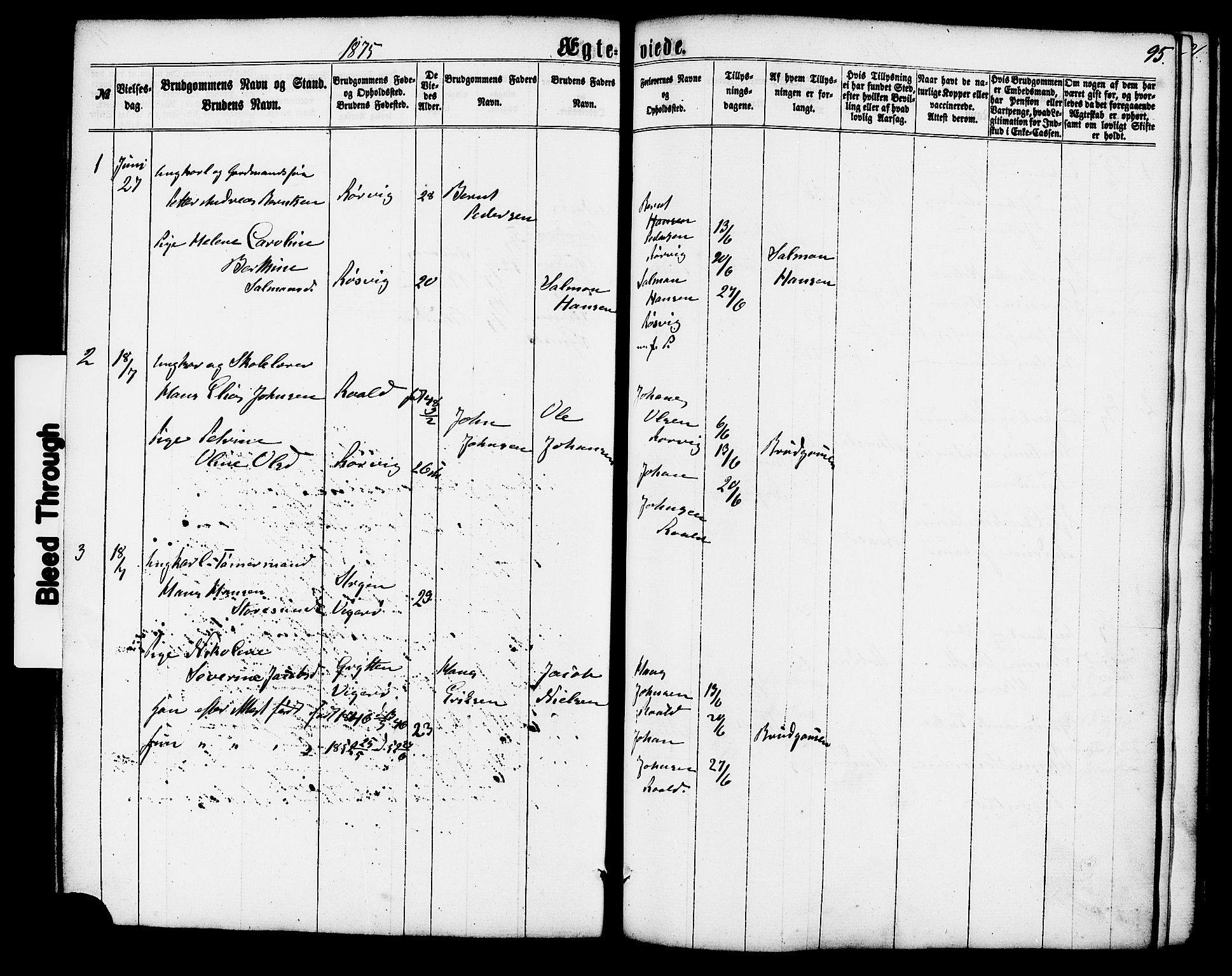 Ministerialprotokoller, klokkerbøker og fødselsregistre - Møre og Romsdal, SAT/A-1454/537/L0518: Parish register (official) no. 537A02, 1862-1876, p. 95