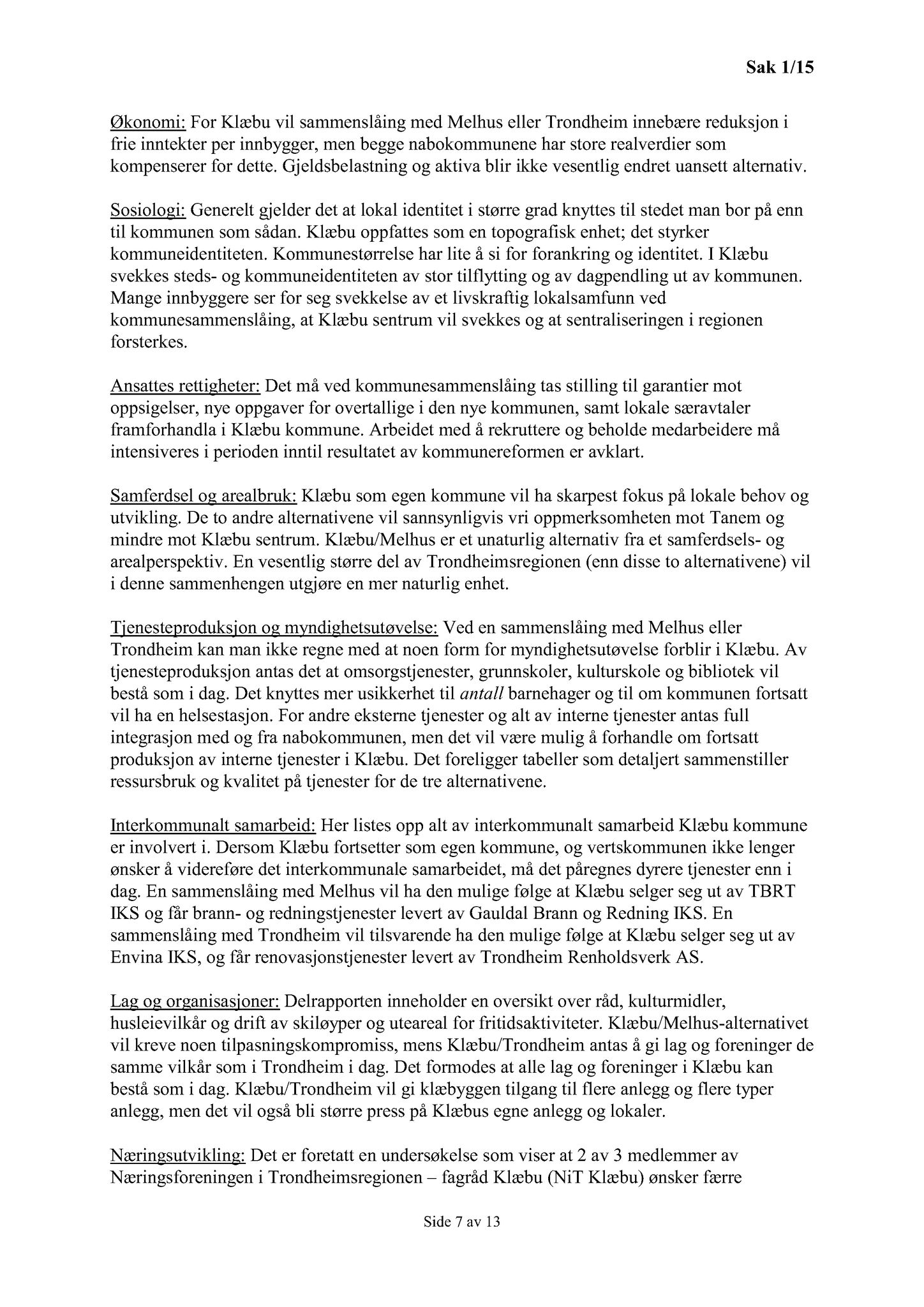 Klæbu Kommune, TRKO/KK/04-UO/L006: Utvalg for oppvekst - Møtedokumenter, 2015, p. 8