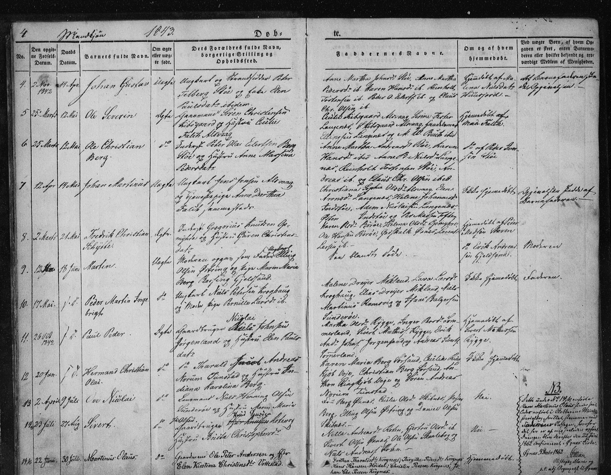 Ministerialprotokoller, klokkerbøker og fødselsregistre - Nordland, SAT/A-1459/893/L1332: Parish register (official) no. 893A05, 1841-1858, p. 4