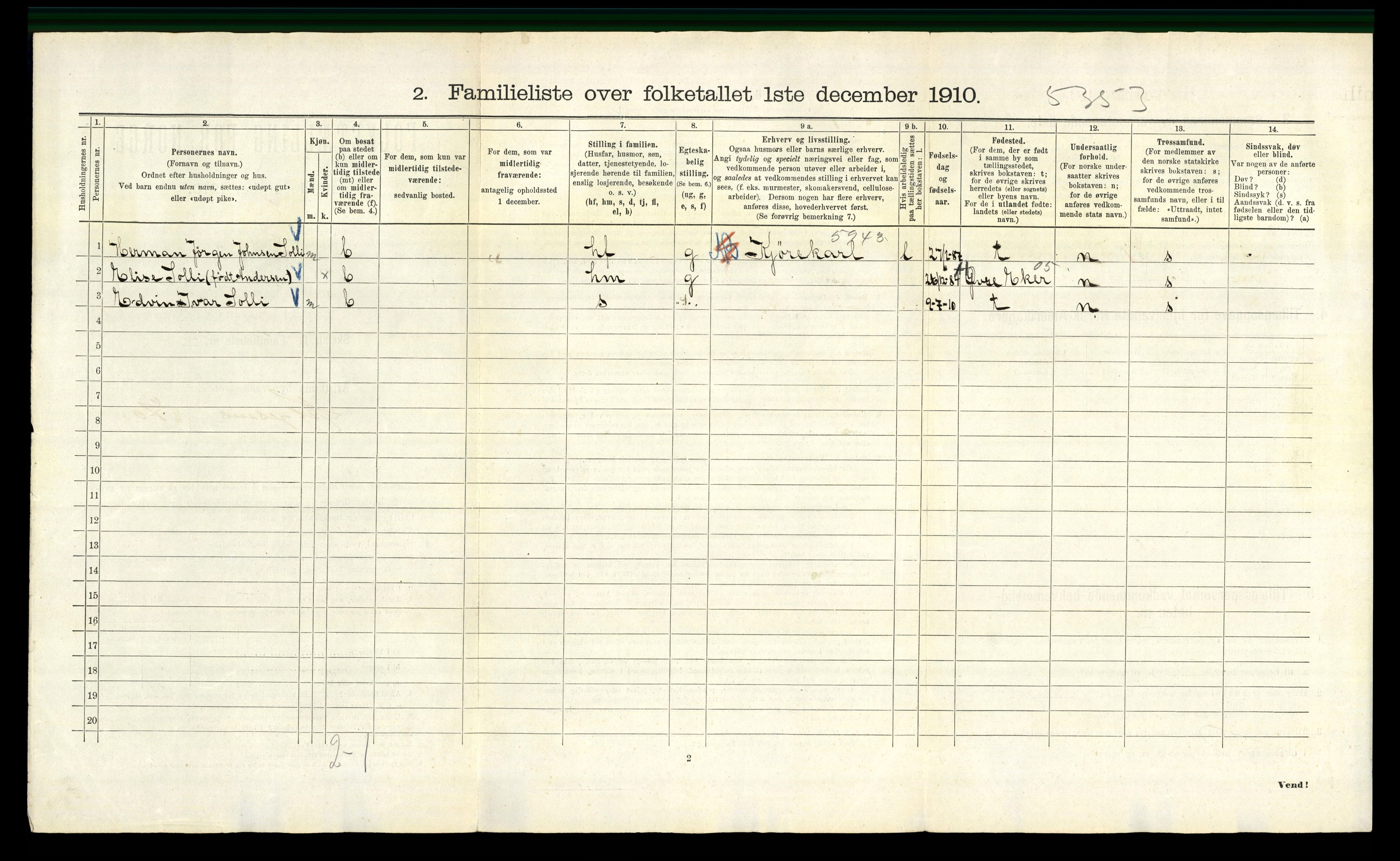 RA, 1910 census for Kristiania, 1910, p. 37676